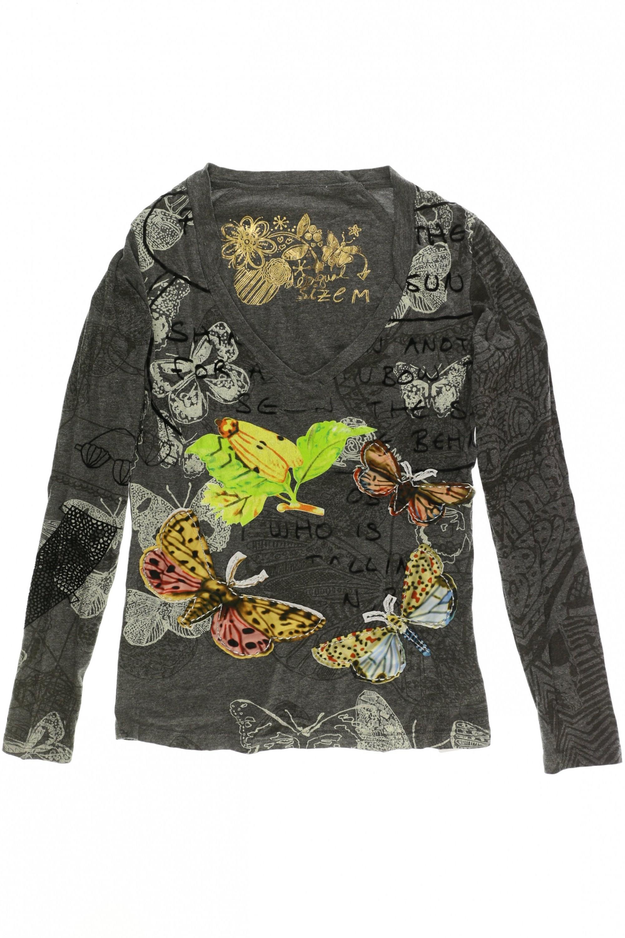 

Desigual Damen Langarmshirt, grau, Gr.