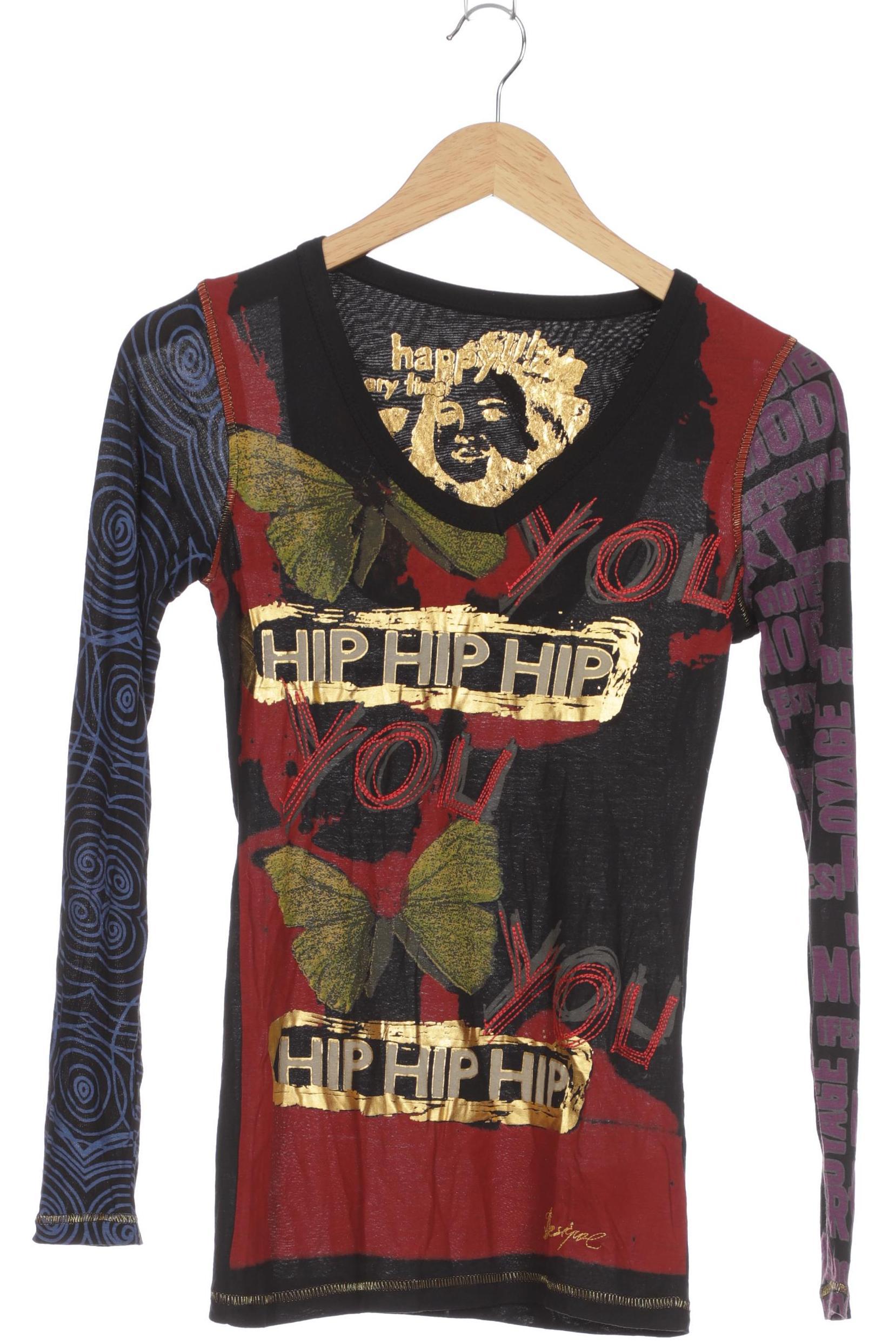 

Desigual Damen Langarmshirt, schwarz, Gr.