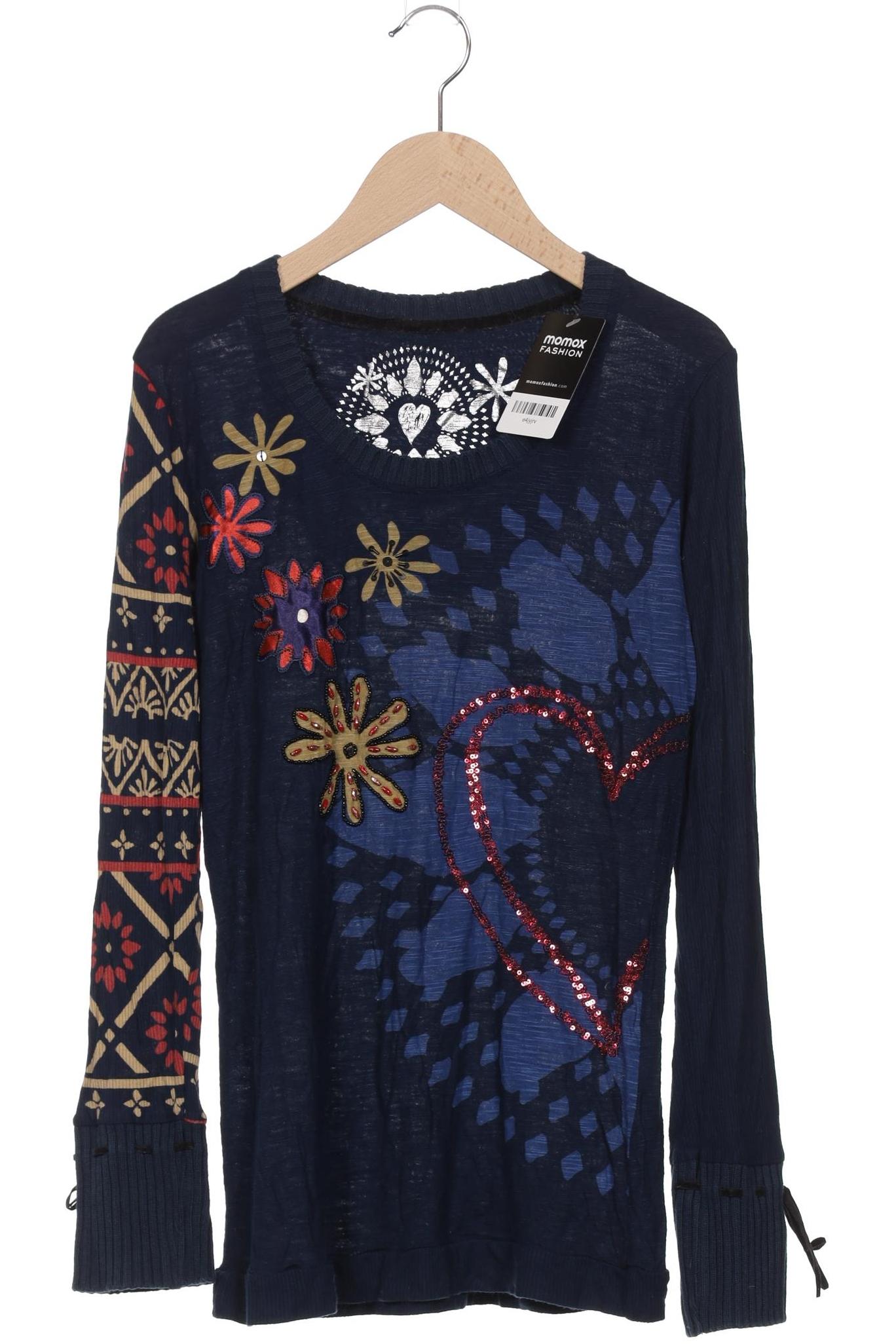 

Desigual Damen Langarmshirt, marineblau, Gr. 36