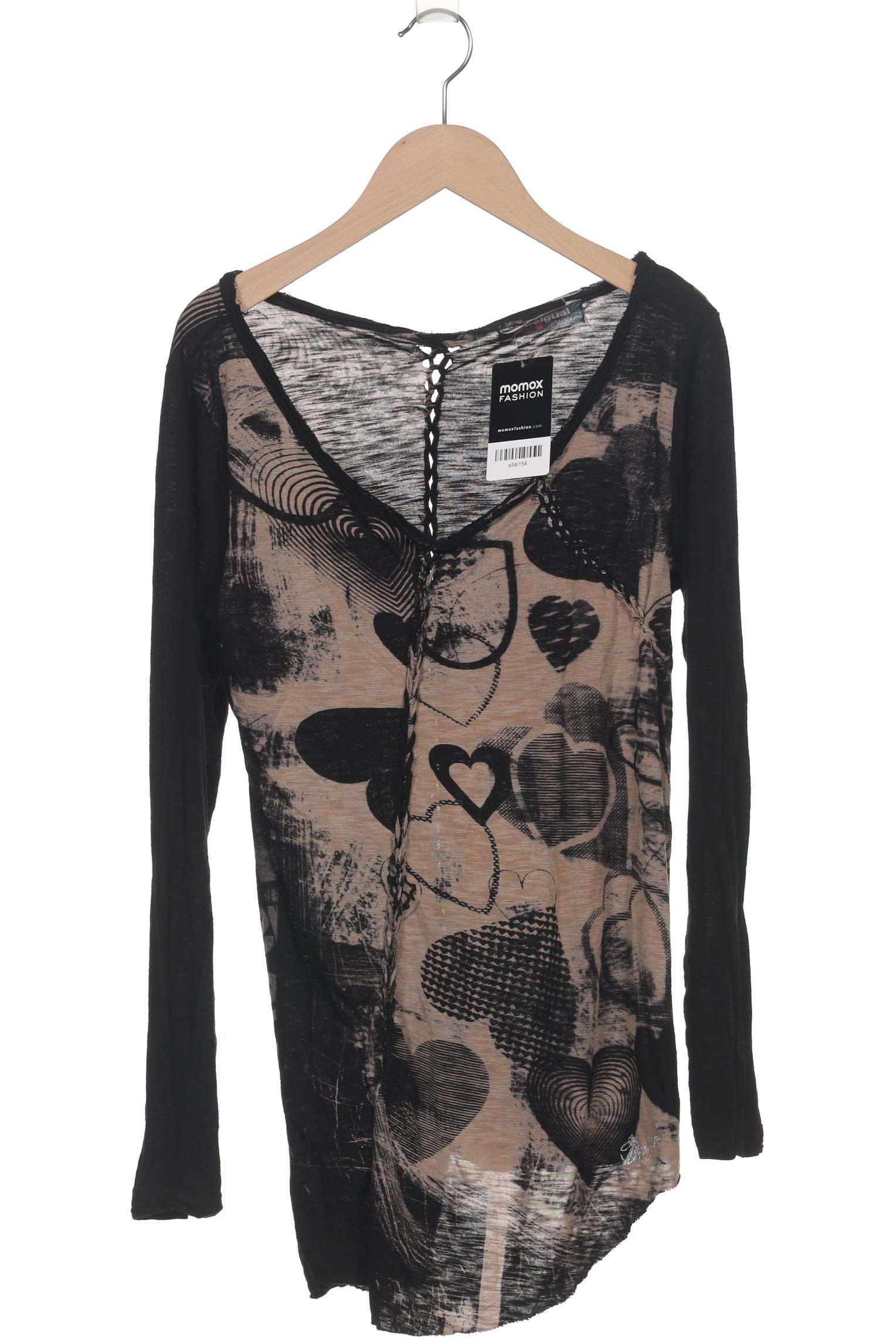 

Desigual Damen Langarmshirt, schwarz, Gr. 38