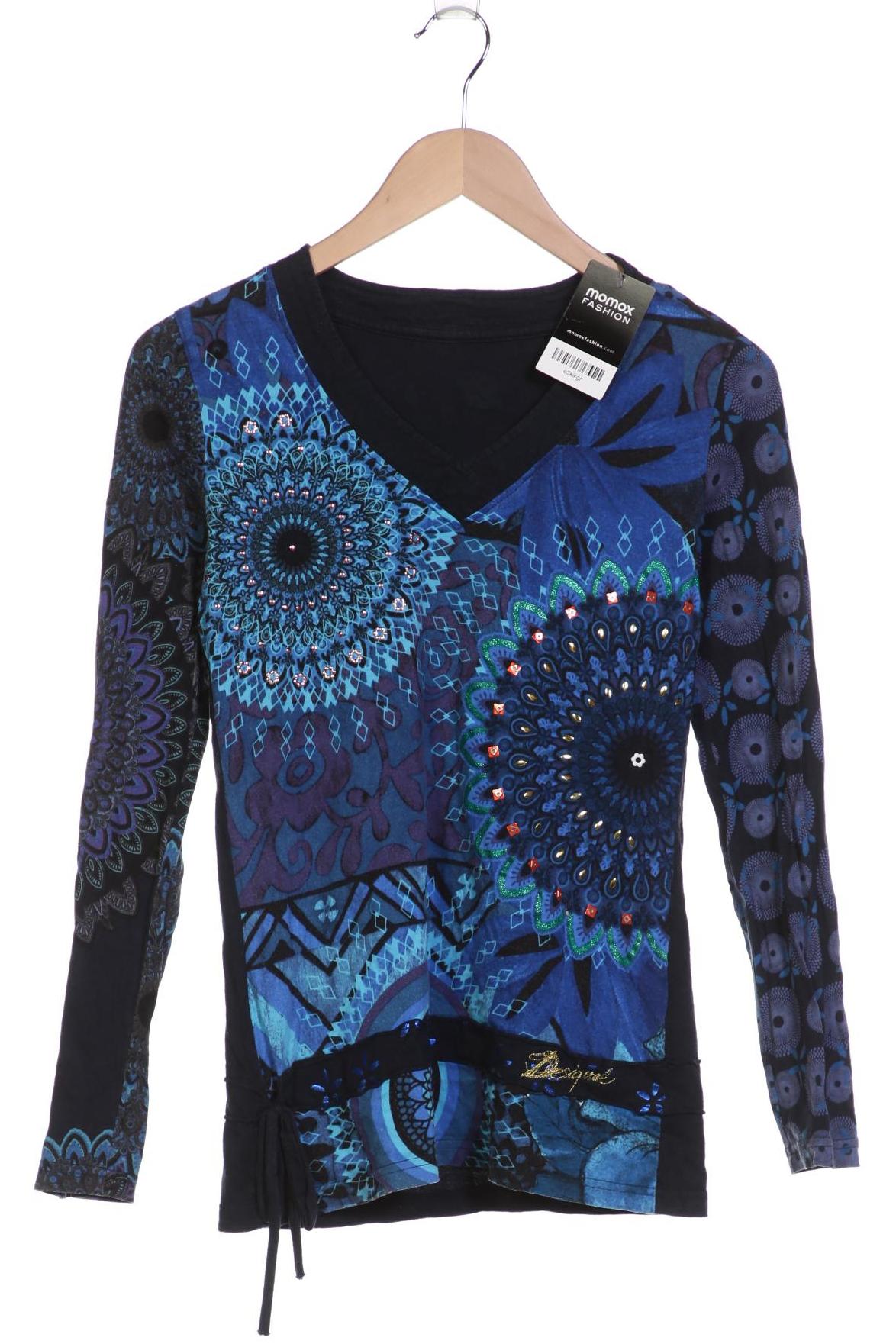 

Desigual Damen Langarmshirt, marineblau, Gr. 36
