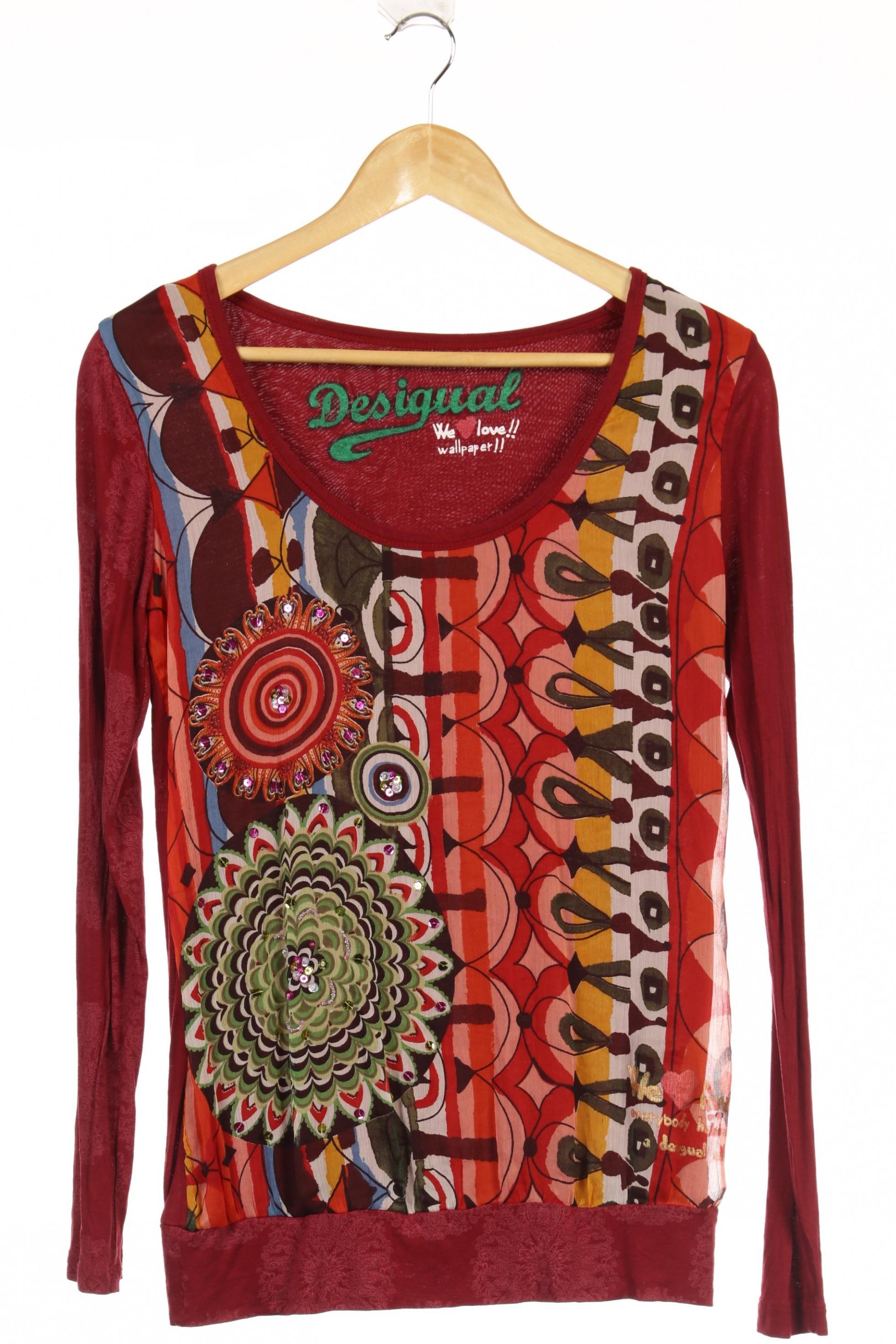

Desigual Damen Langarmshirt, rot, Gr.