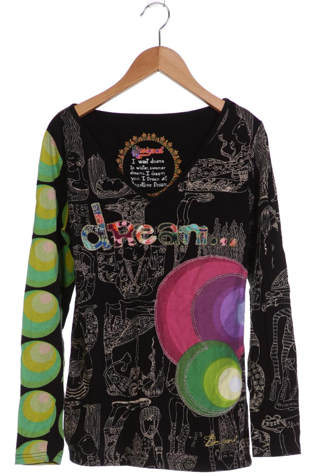 

Desigual Damen Langarmshirt, schwarz, Gr. 38