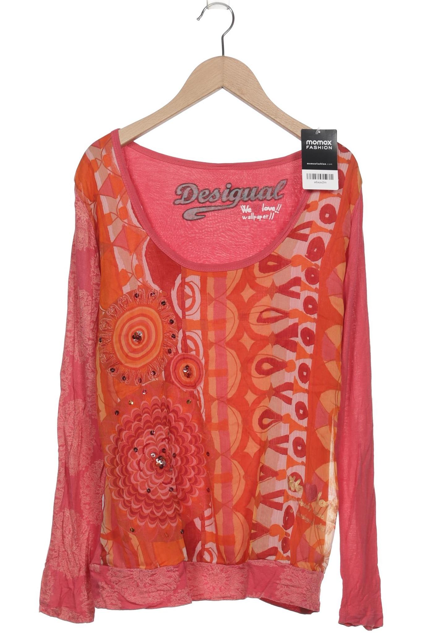 

Desigual Damen Langarmshirt, pink, Gr. 38