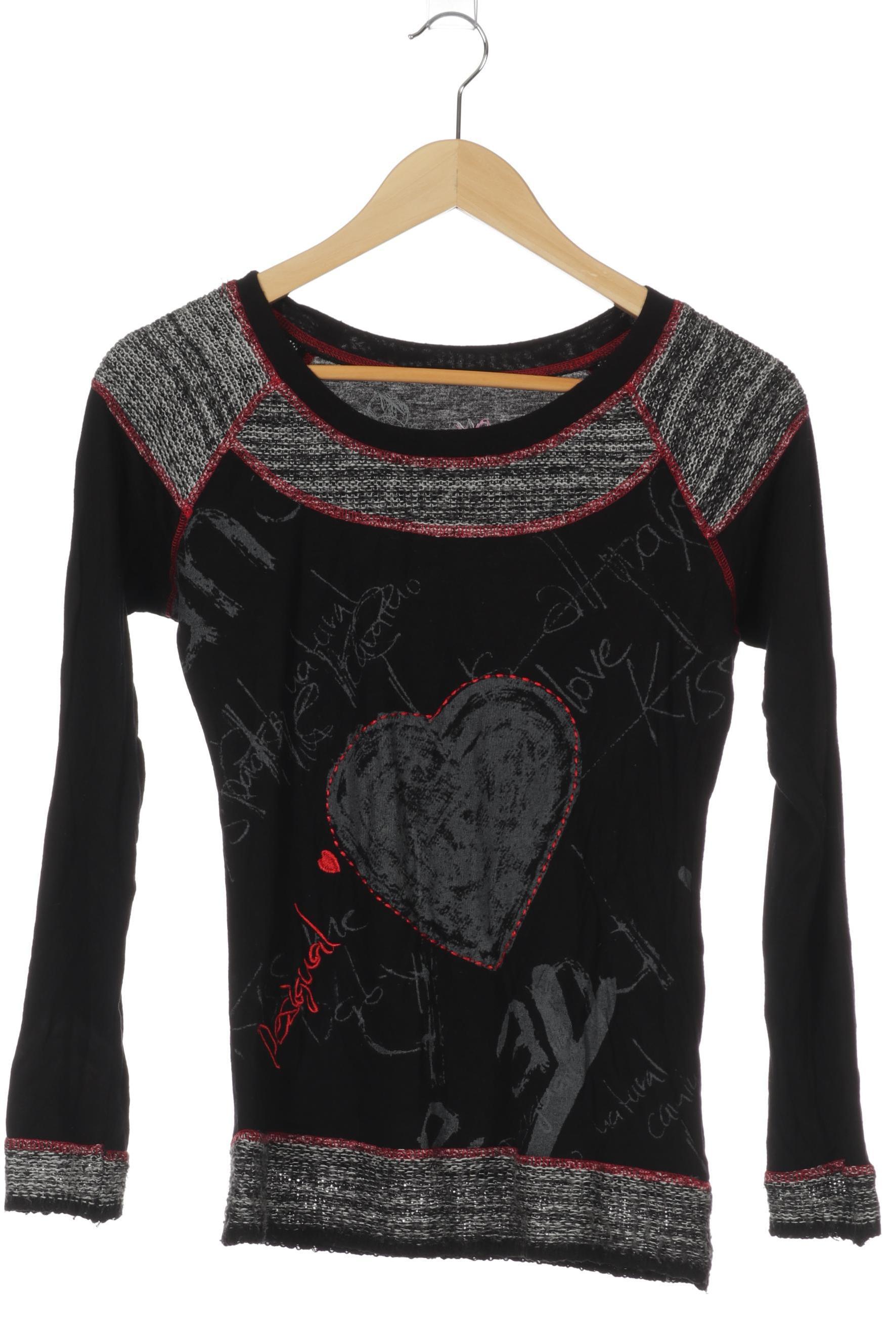 

Desigual Damen Langarmshirt, schwarz, Gr. 38