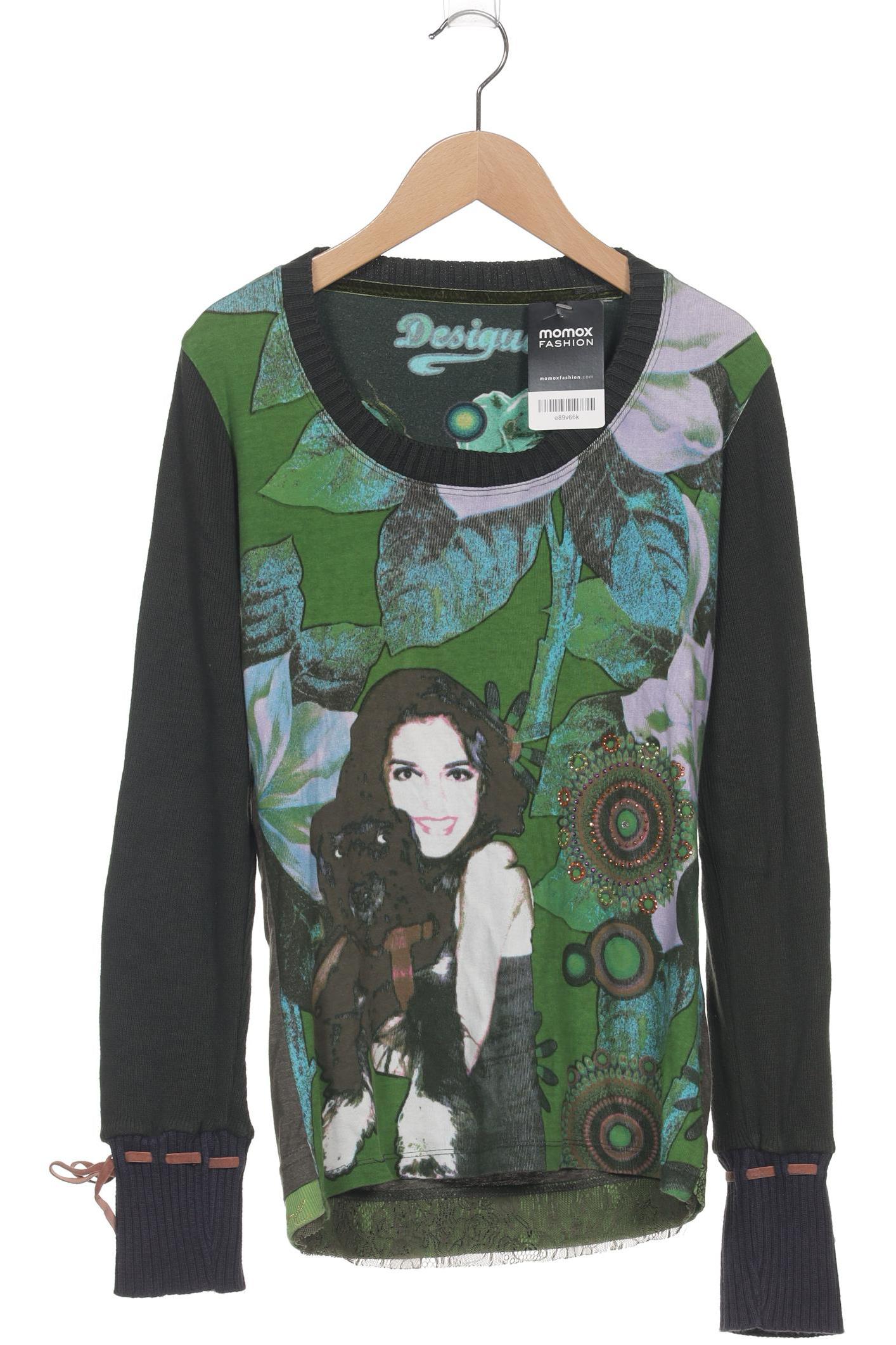 

Desigual Damen Langarmshirt, grün, Gr. 38