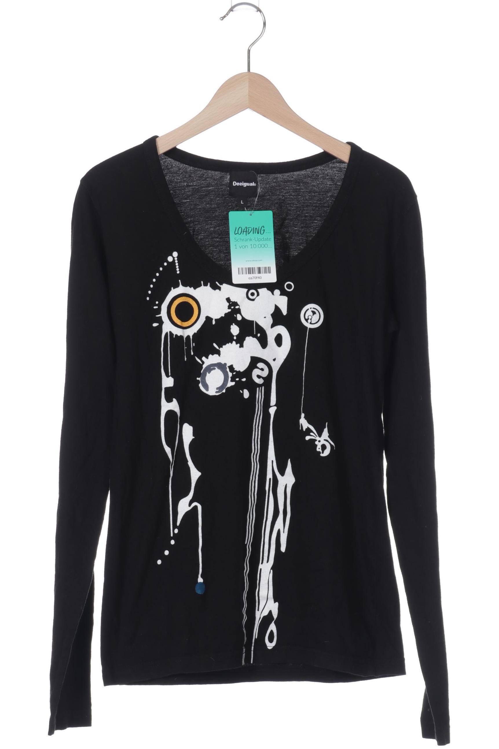 

Desigual Damen Langarmshirt, schwarz, Gr.