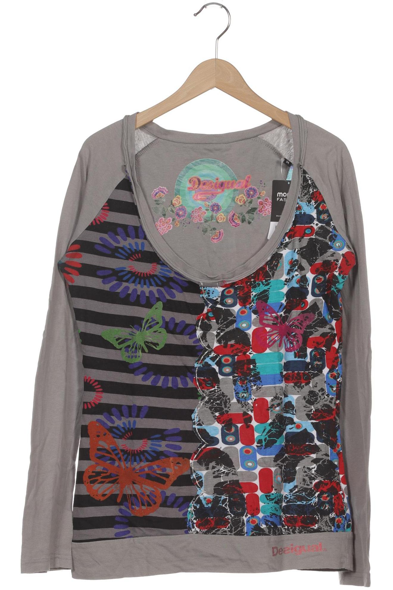 

Desigual Damen Langarmshirt, grau, Gr. 38