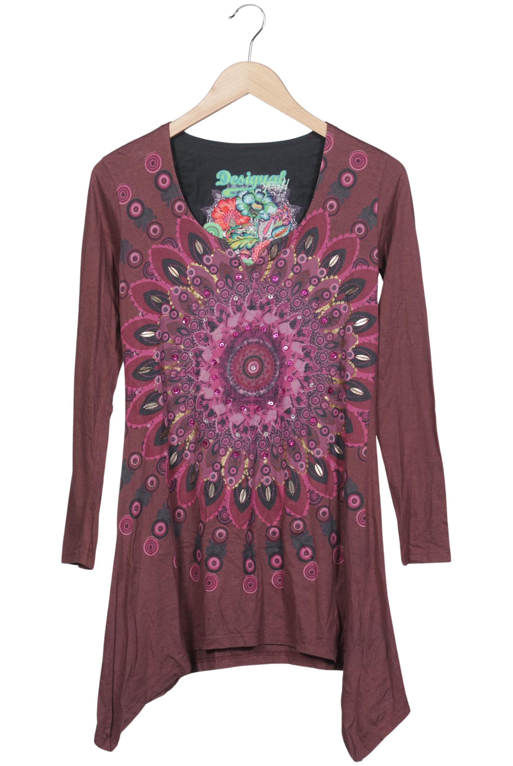 

Desigual Damen Langarmshirt, bordeaux, Gr. 38