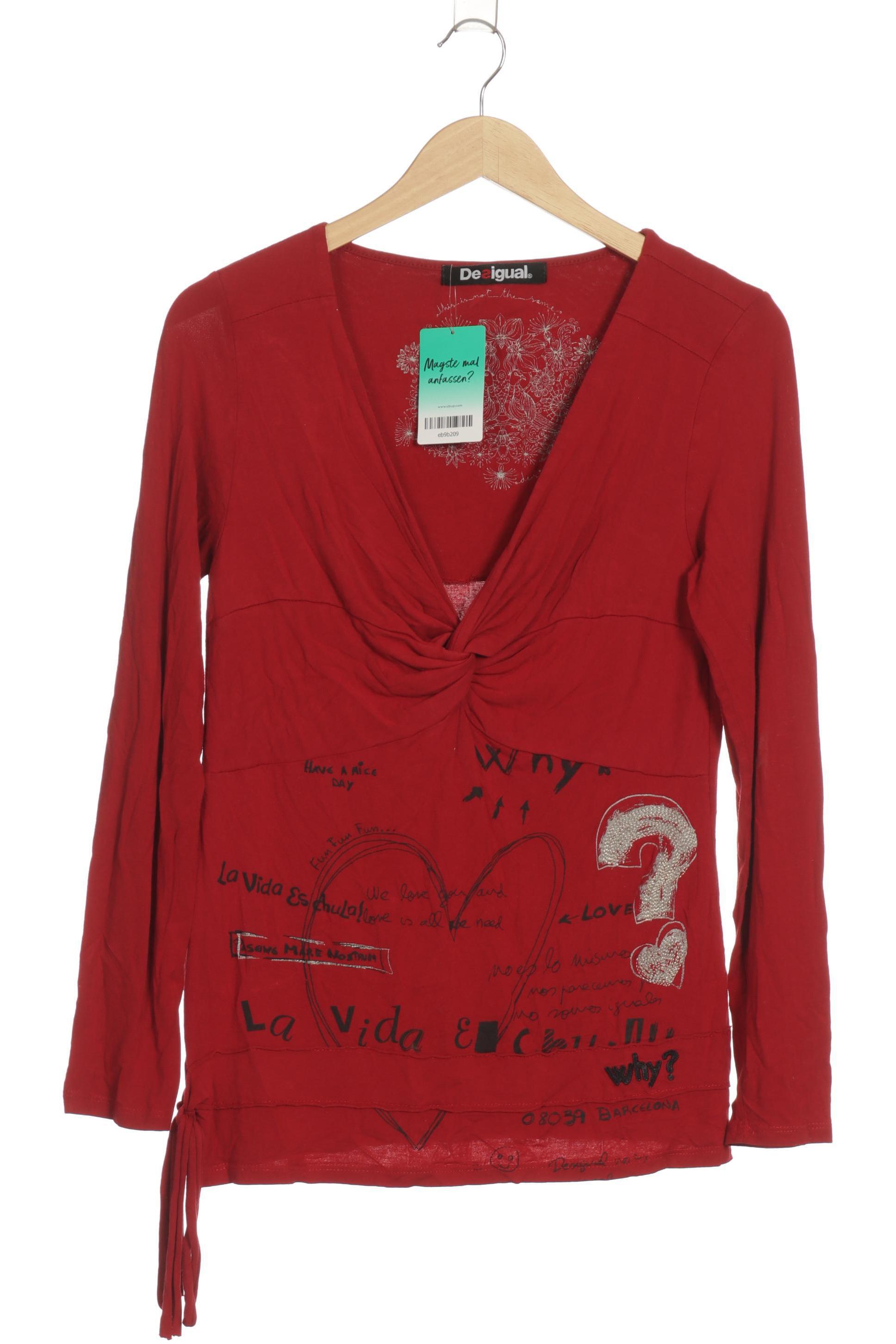 

Desigual Damen Langarmshirt, rot, Gr.