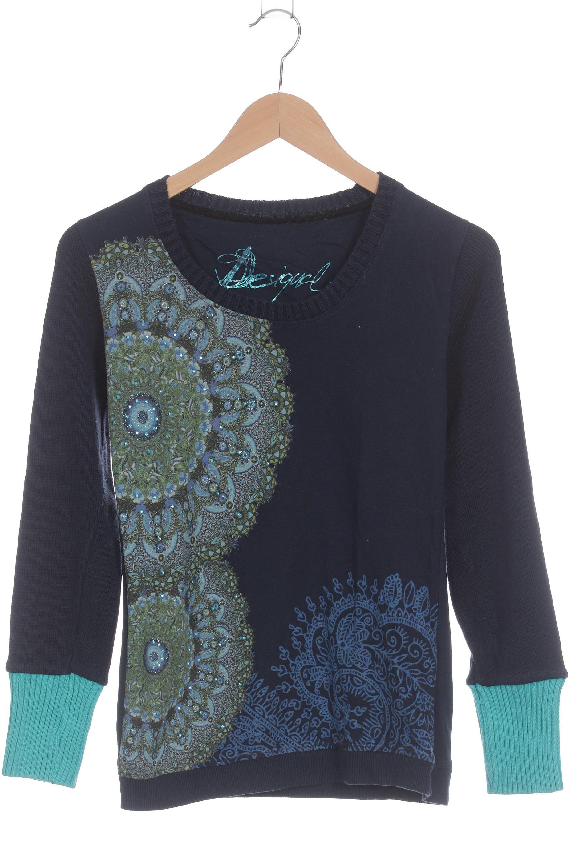 

Desigual Damen Langarmshirt, blau, Gr.