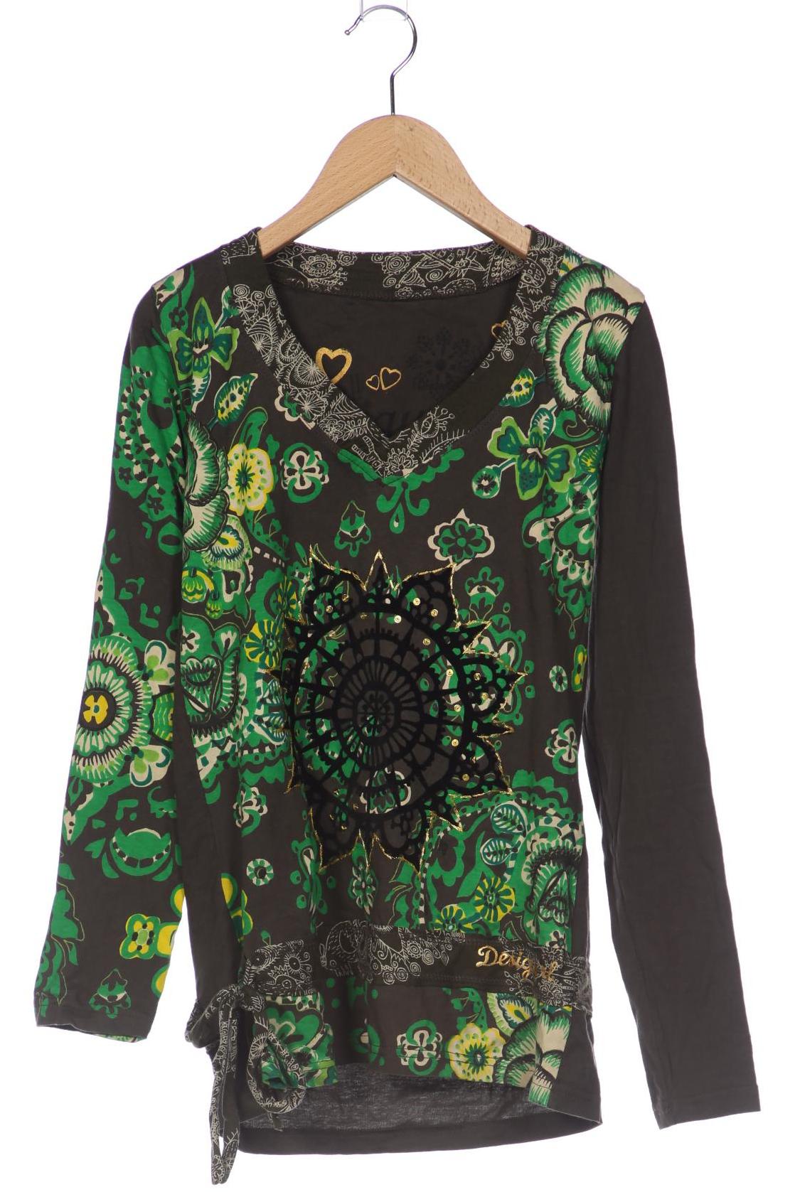 

Desigual Damen Langarmshirt, grün, Gr. 38