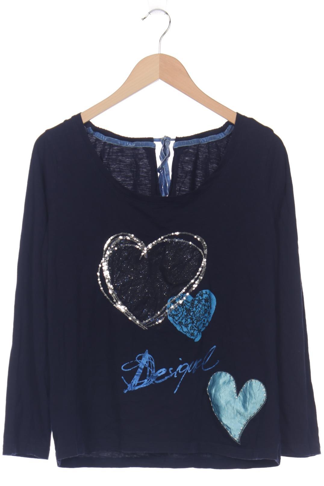 

Desigual Damen Langarmshirt, marineblau, Gr. 46
