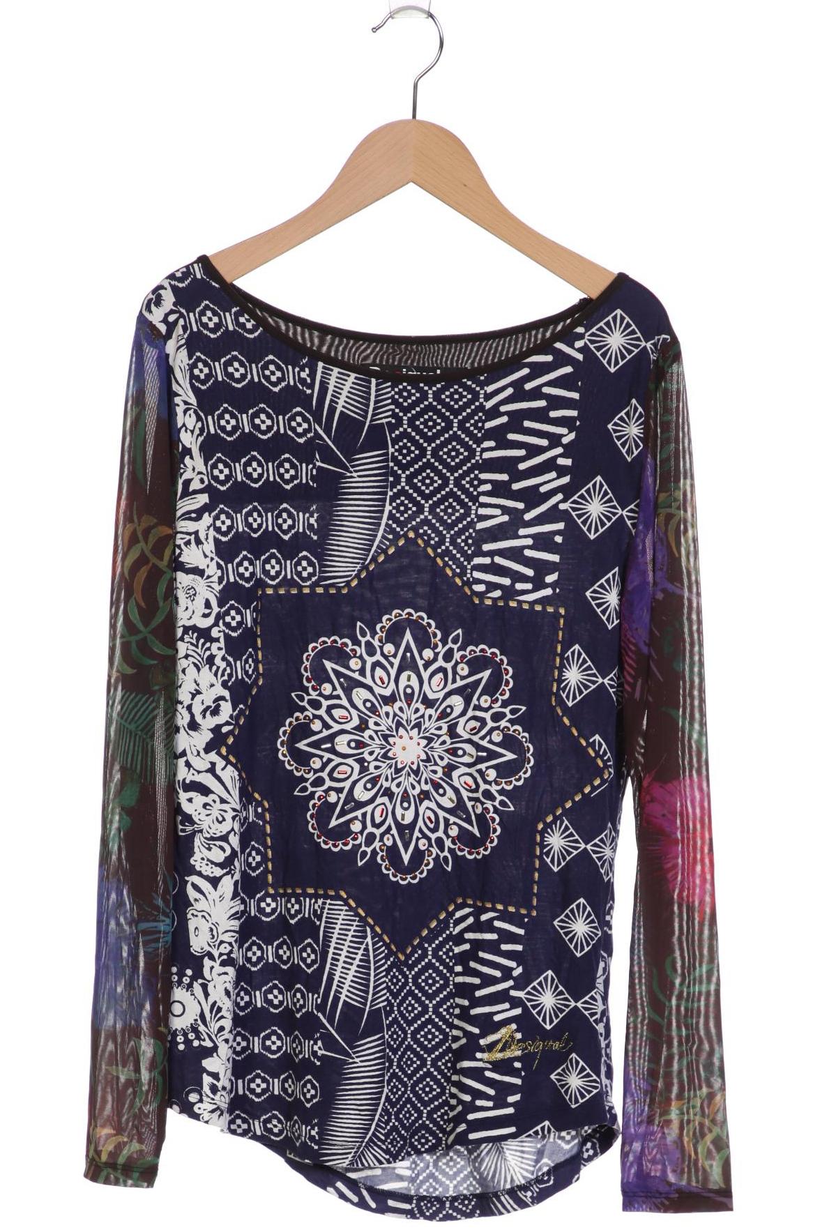 

Desigual Damen Langarmshirt, marineblau, Gr. 38