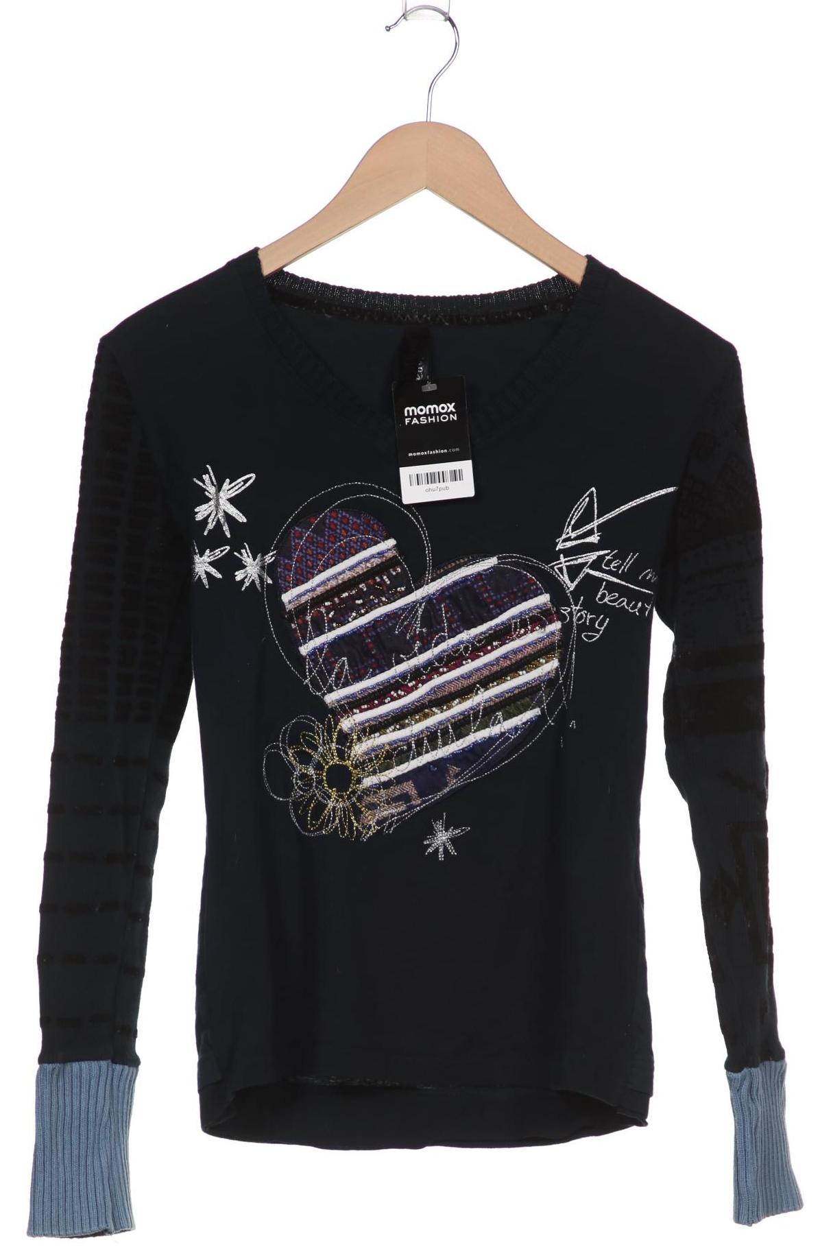 

Desigual Damen Langarmshirt, marineblau, Gr. 38
