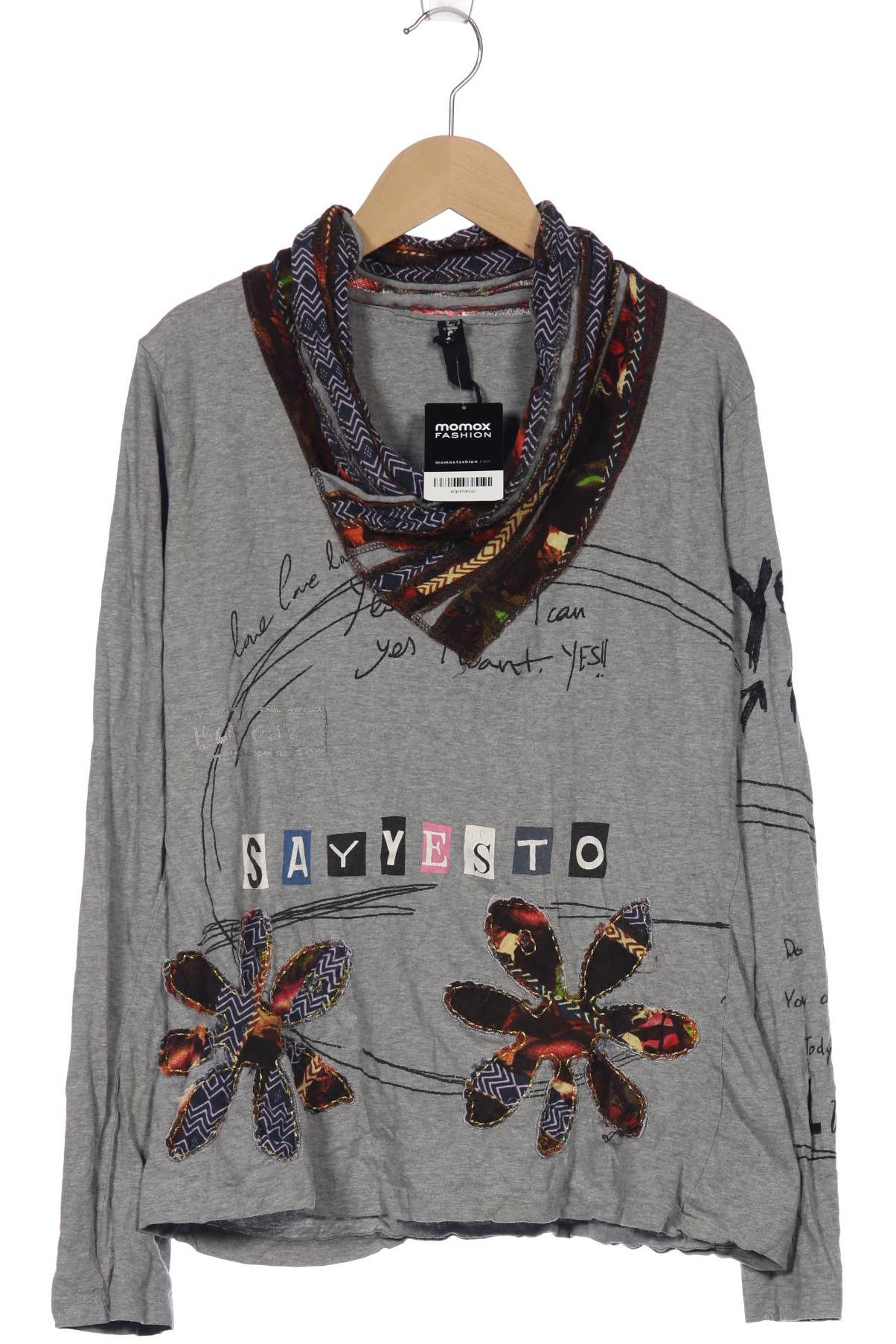 

Desigual Damen Langarmshirt, grau, Gr. 44