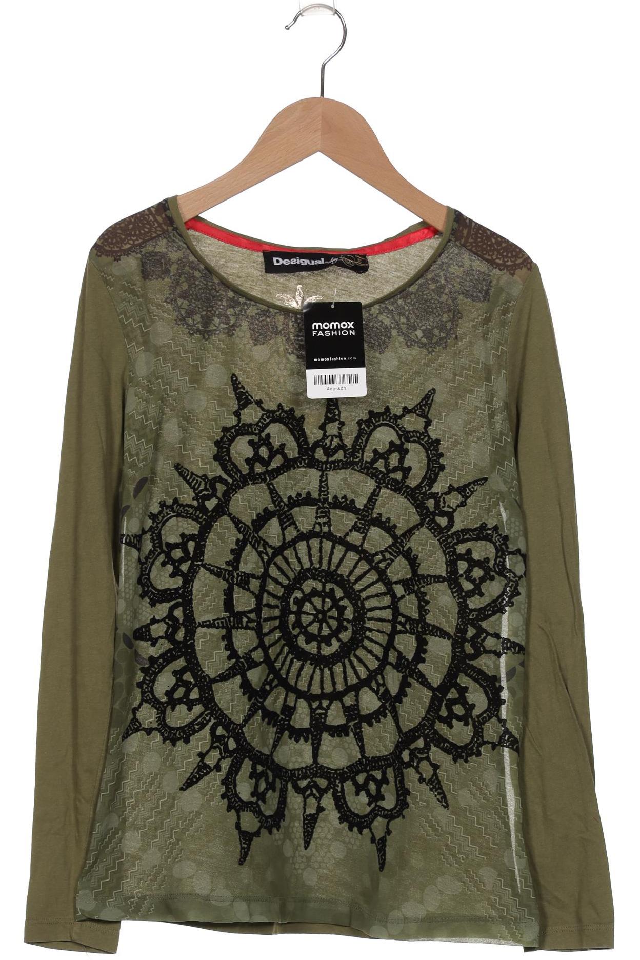 

Desigual Damen Langarmshirt, grün, Gr. 38