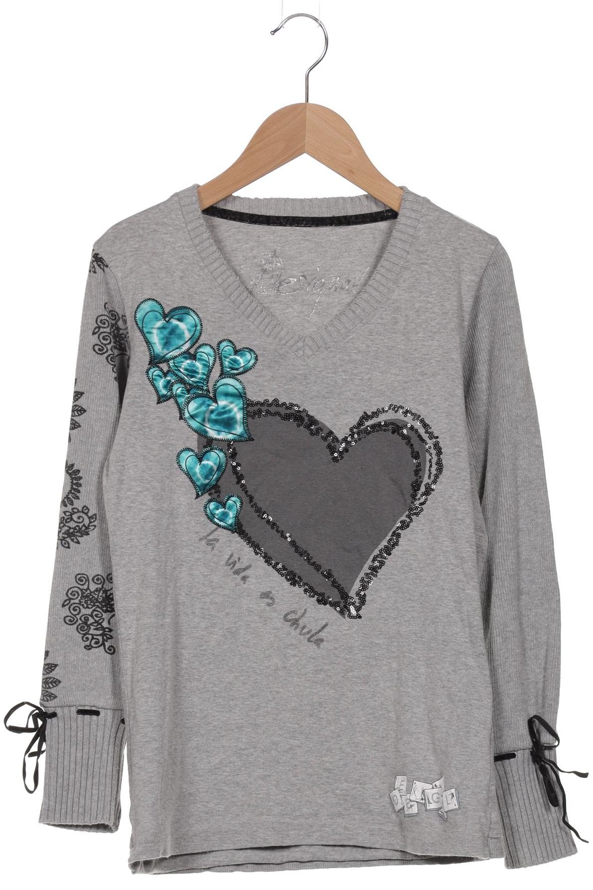 

Desigual Damen Langarmshirt, grau, Gr. 38