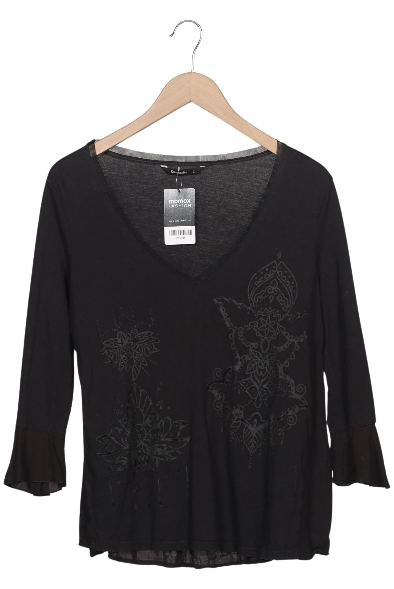 

Desigual Damen Langarmshirt, schwarz, Gr. 42