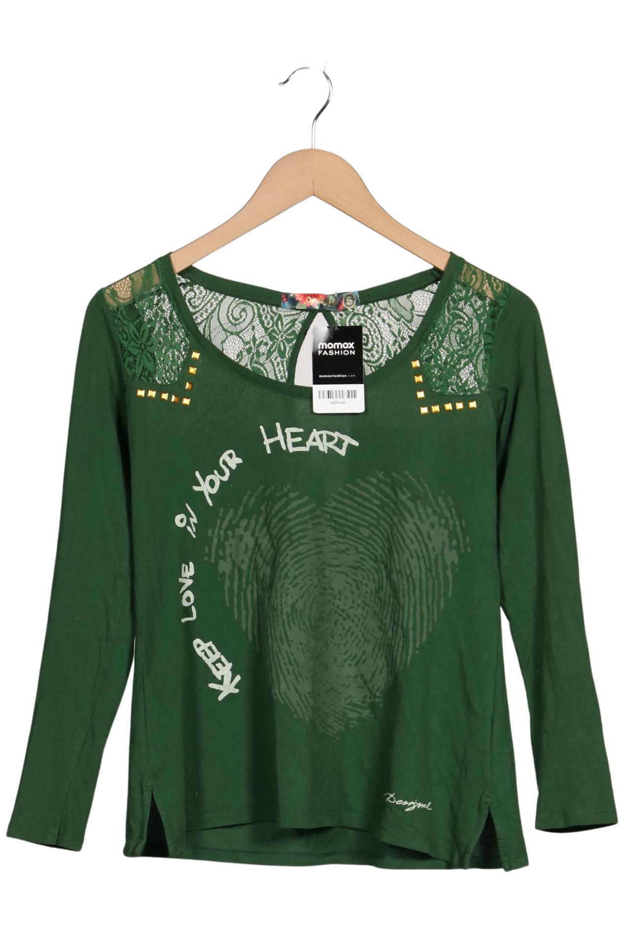 

Desigual Damen Langarmshirt, grün, Gr. 36