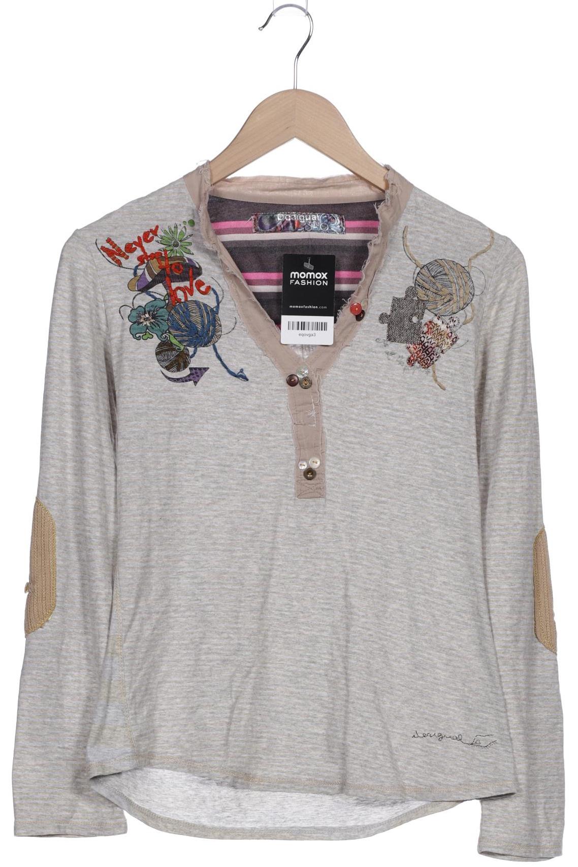 

Desigual Damen Langarmshirt, grau, Gr. 36