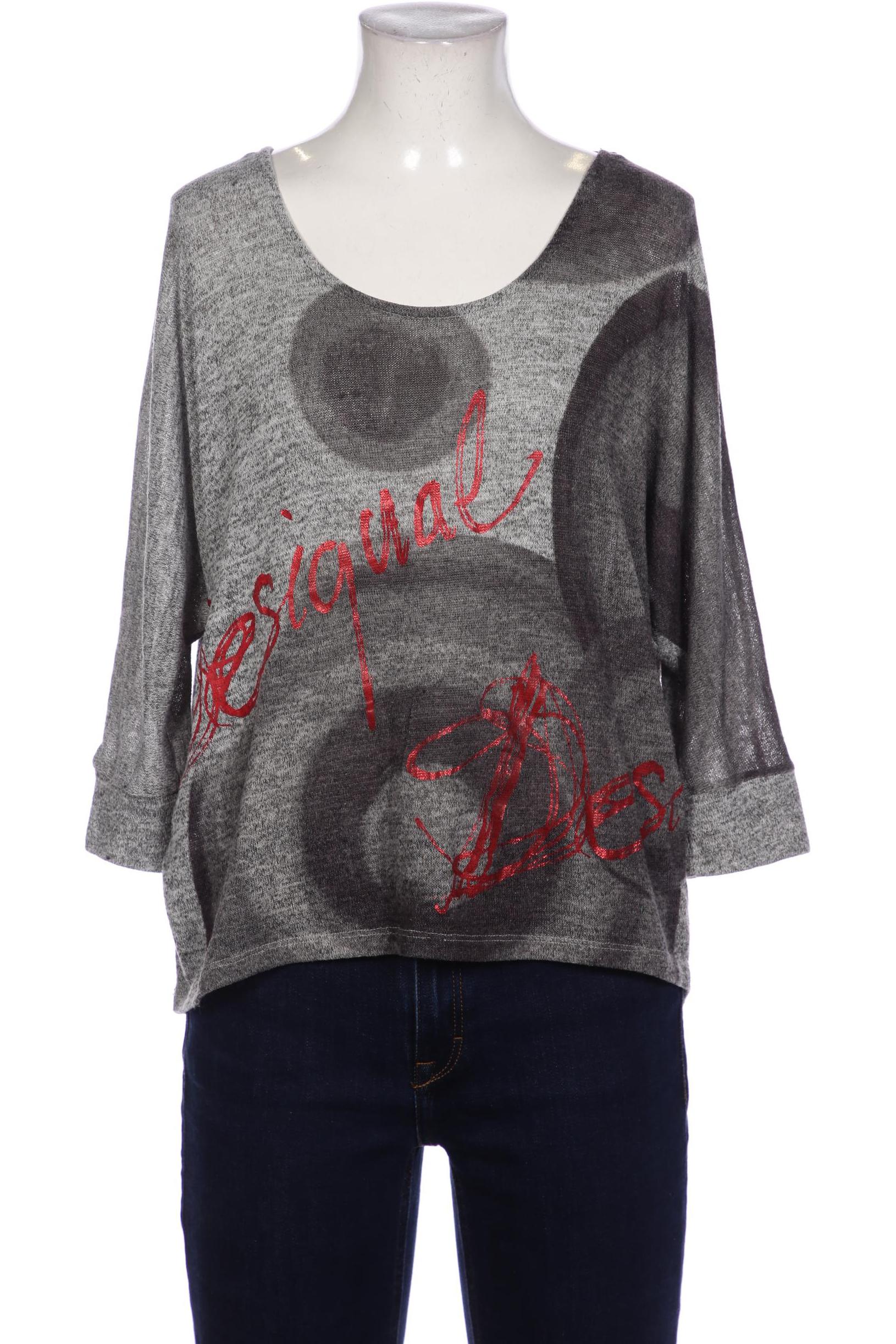 

Desigual Damen Langarmshirt, grau, Gr. 36