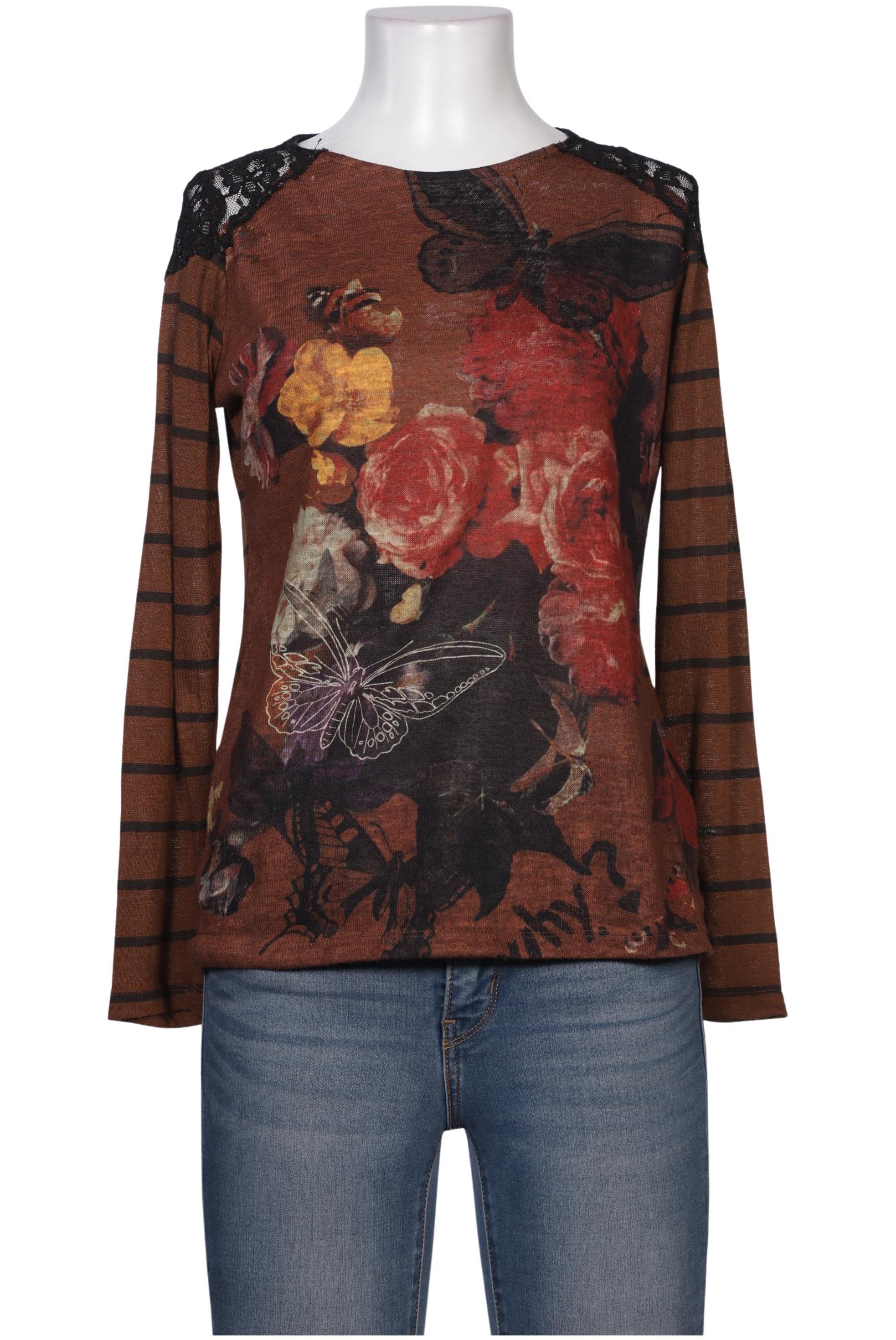 

Desigual Damen Langarmshirt, braun, Gr. 38
