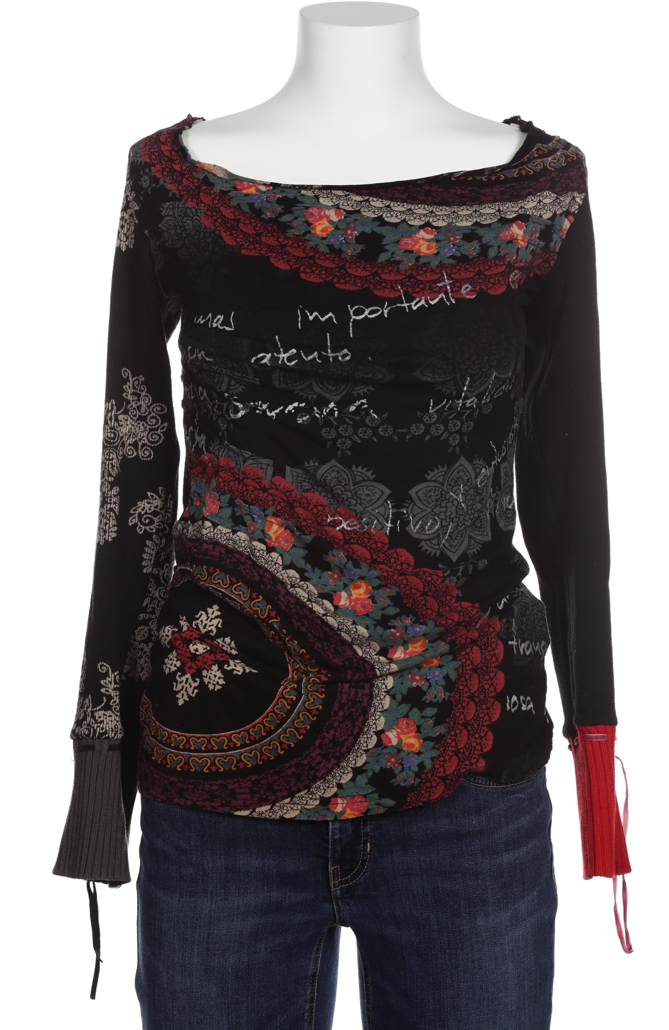 

Desigual Damen Langarmshirt, schwarz, Gr.