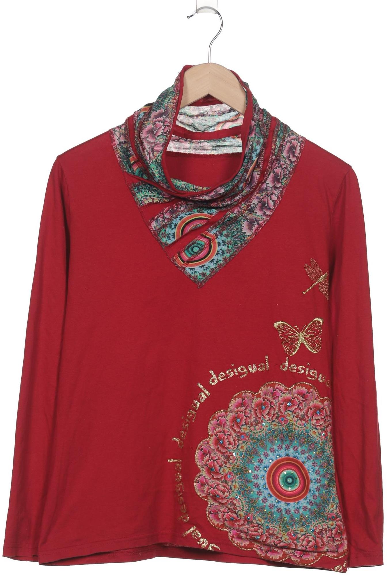 

Desigual Damen Langarmshirt, rot, Gr. 44