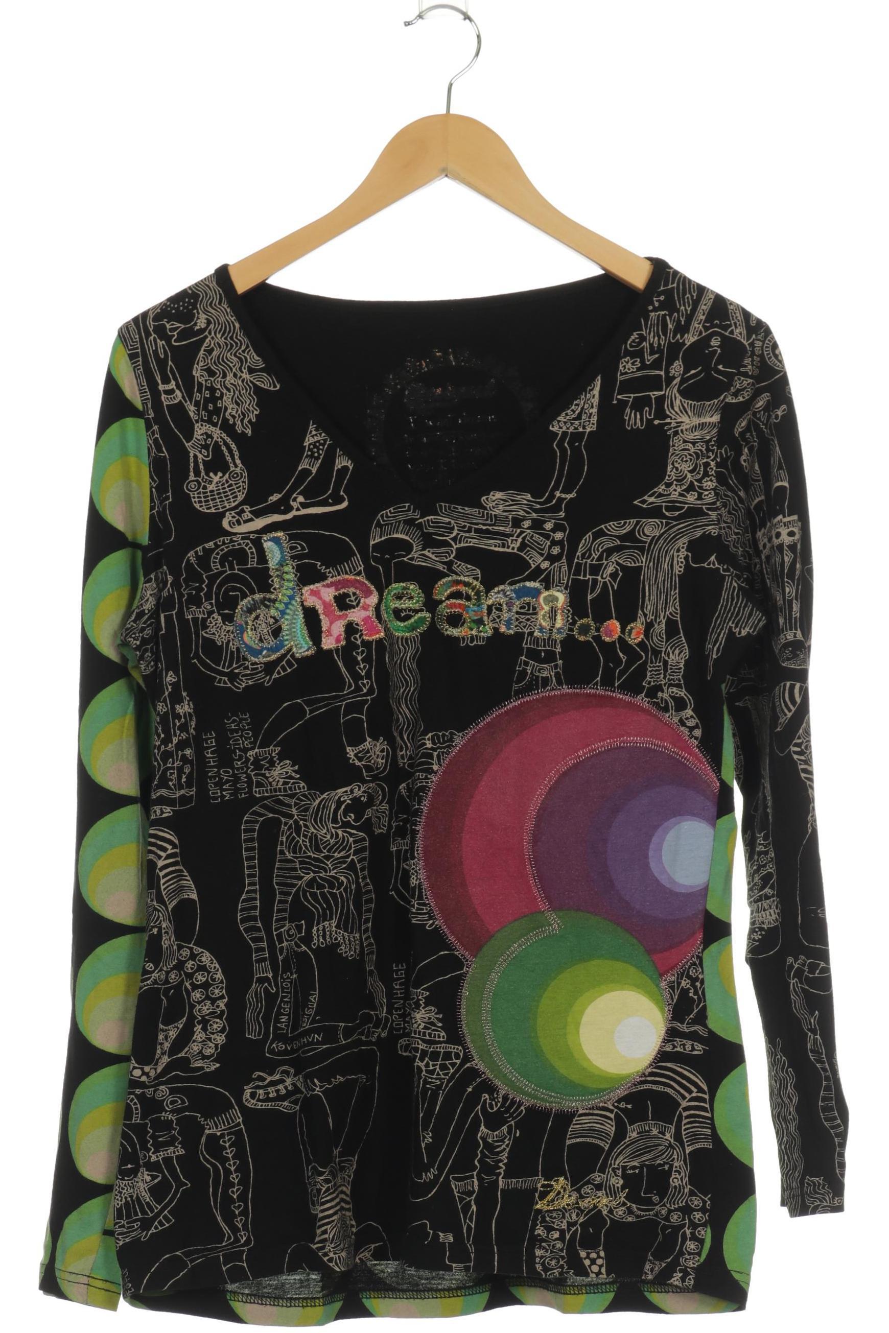 

Desigual Damen Langarmshirt, schwarz, Gr.