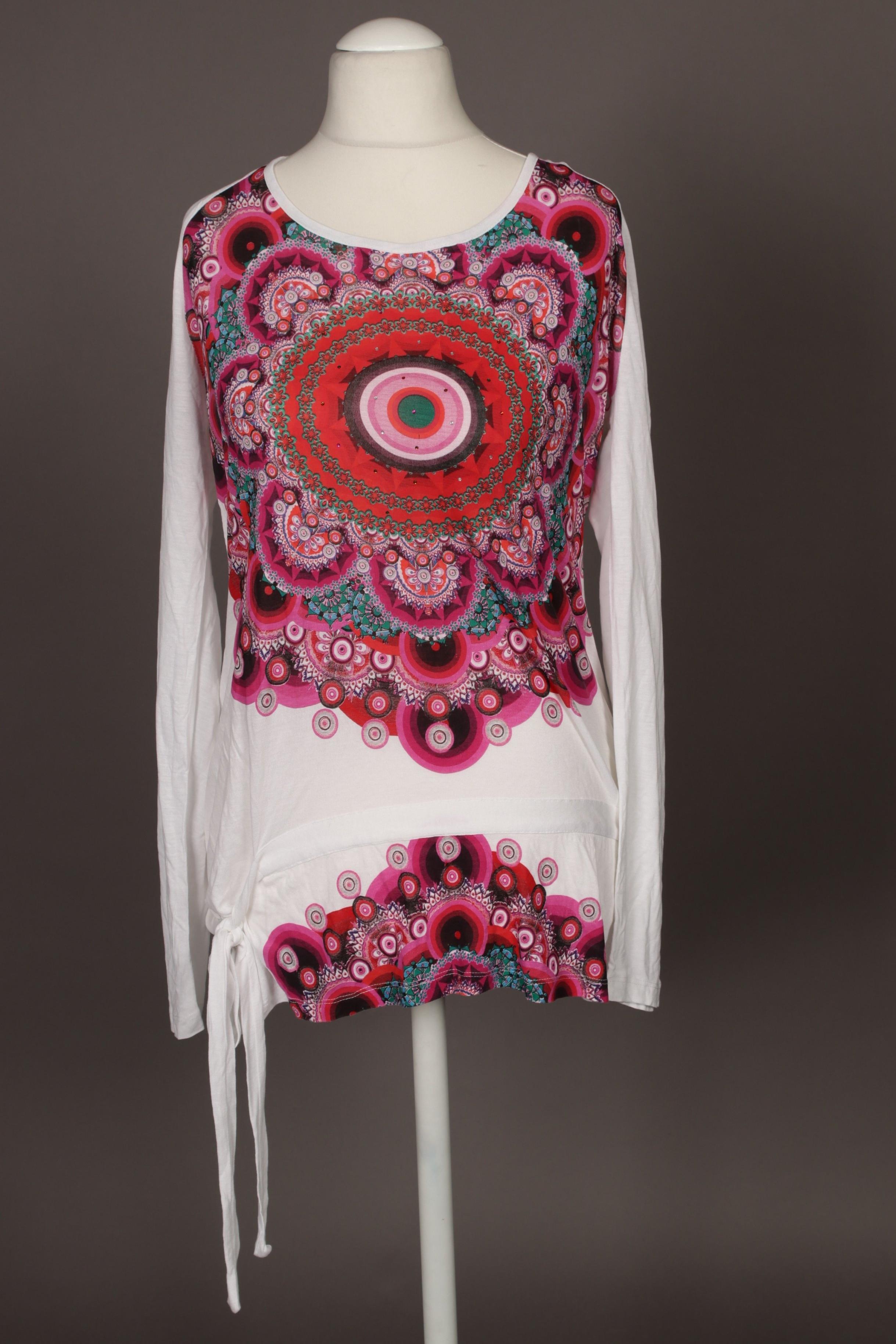 

Desigual Damen Langarmshirt, weiß, Gr.