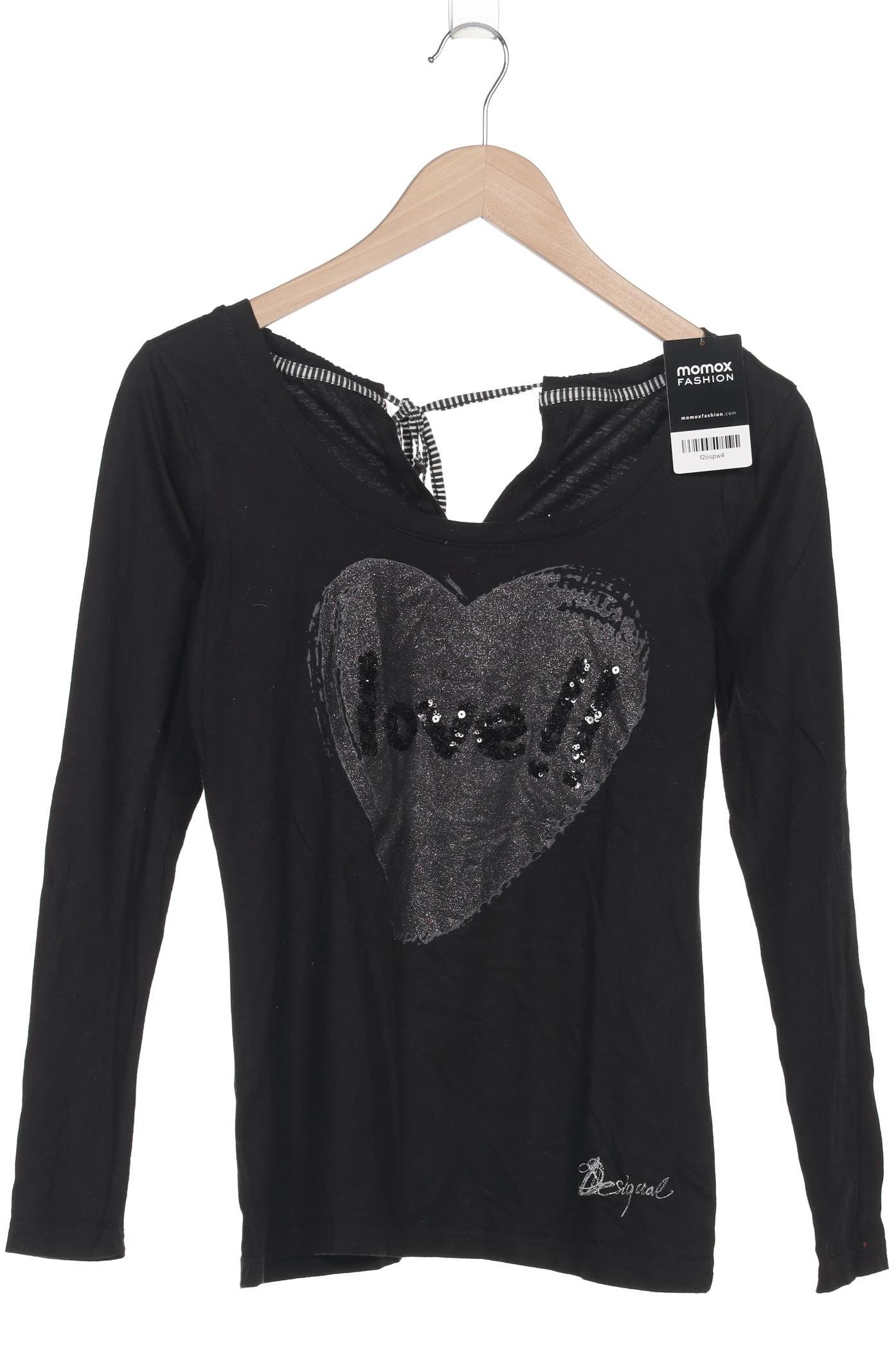 

Desigual Damen Langarmshirt, schwarz, Gr. 36