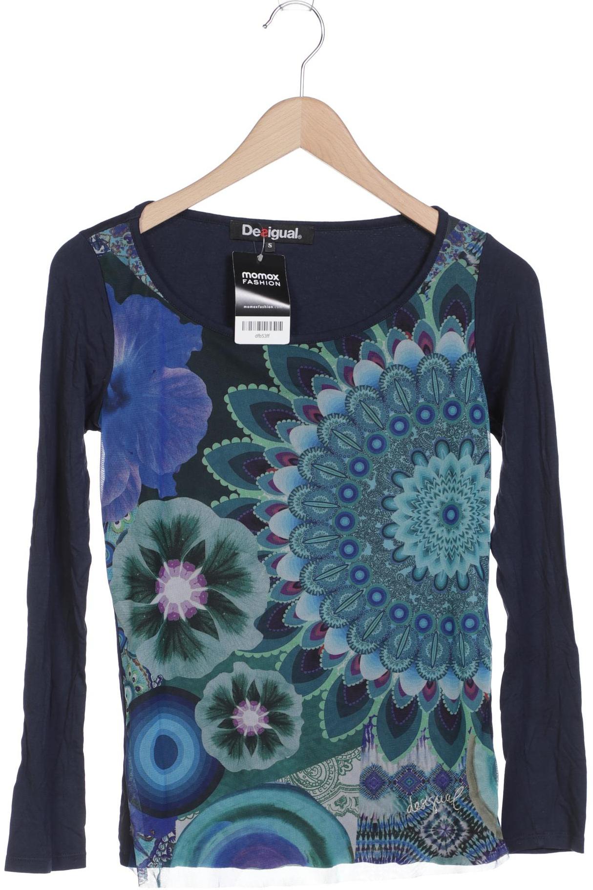 

Desigual Damen Langarmshirt, marineblau, Gr. 36