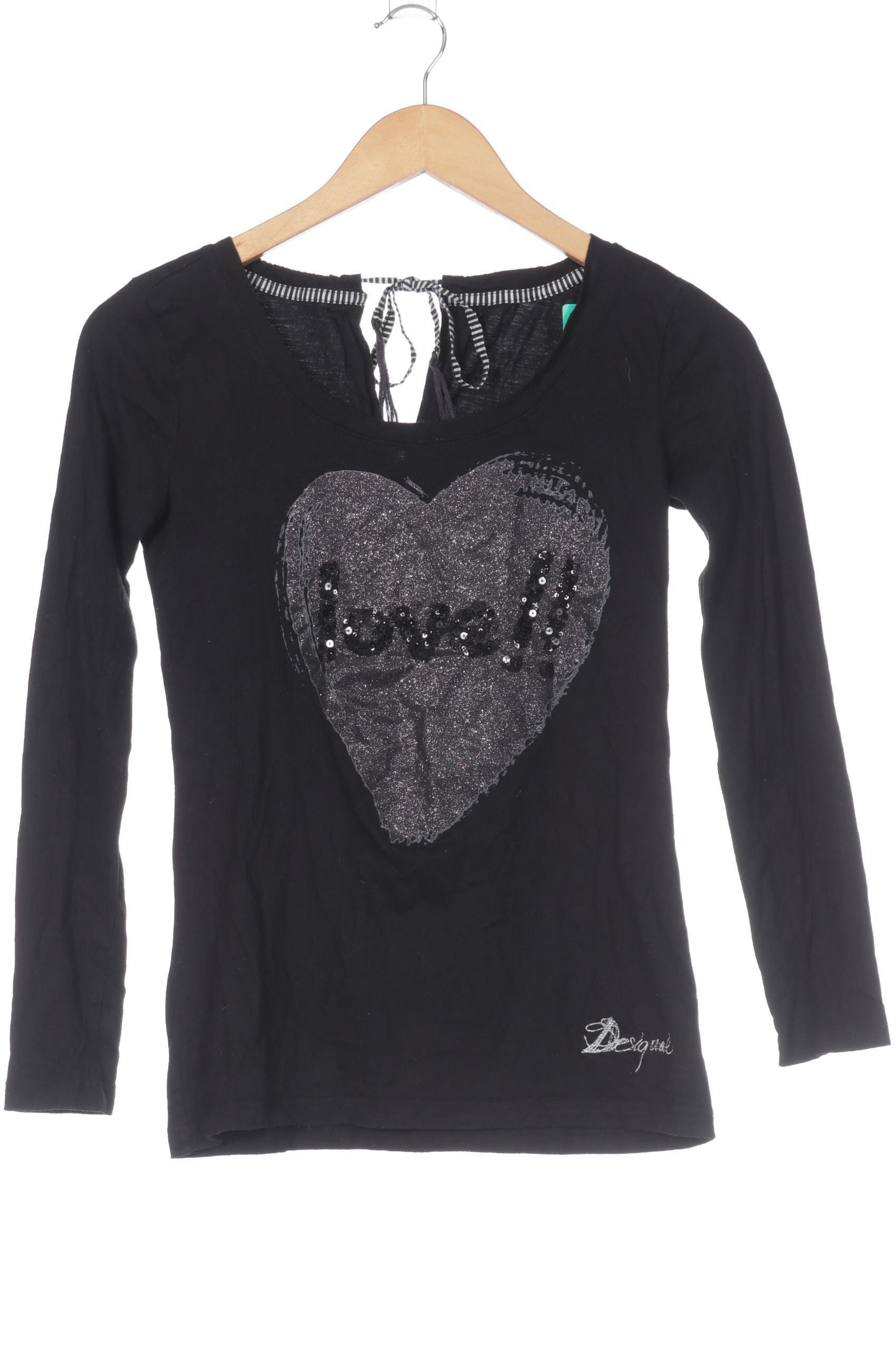 

Desigual Damen Langarmshirt, schwarz, Gr.