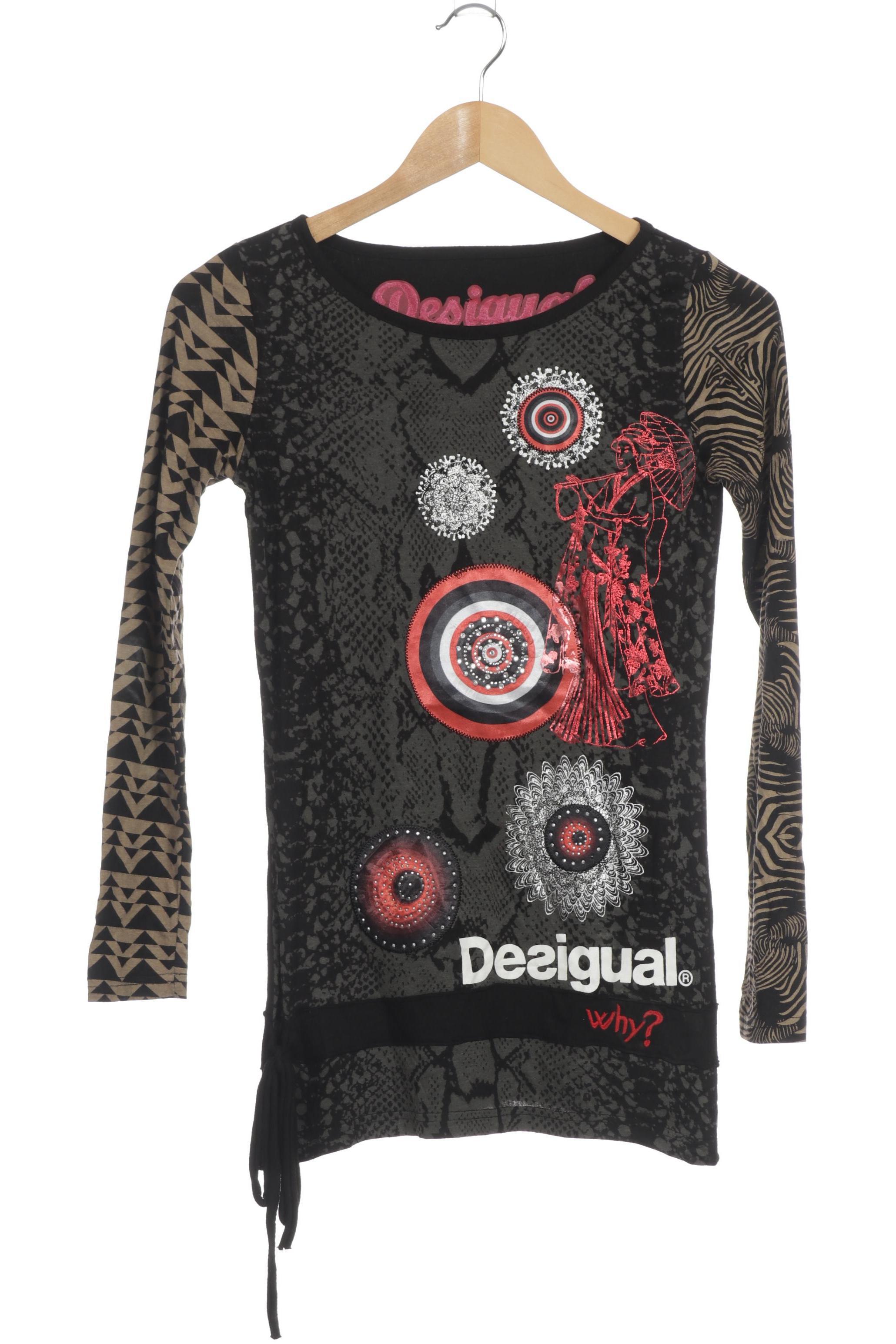 

Desigual Damen Langarmshirt, schwarz, Gr.