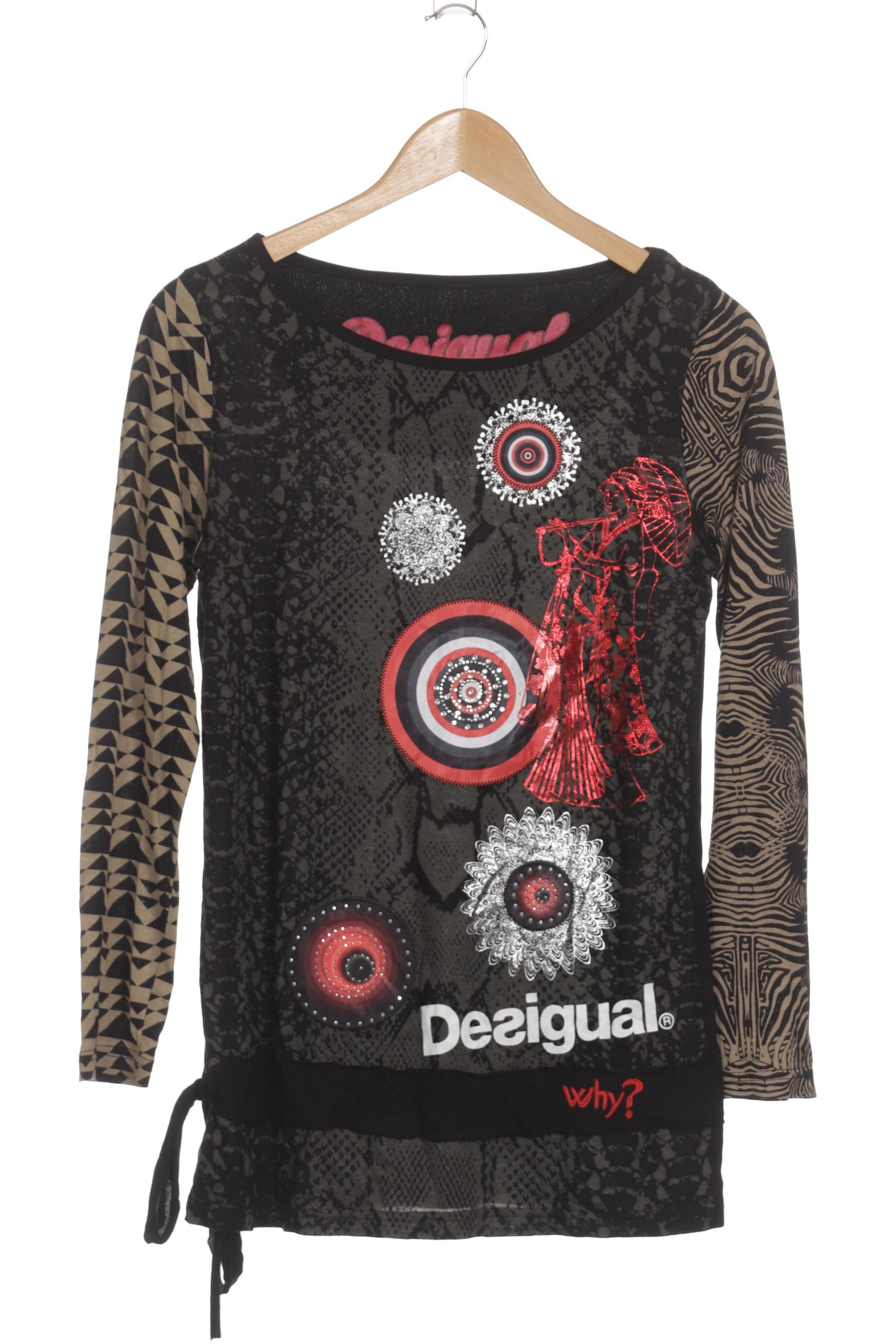 

Desigual Damen Langarmshirt, schwarz, Gr.