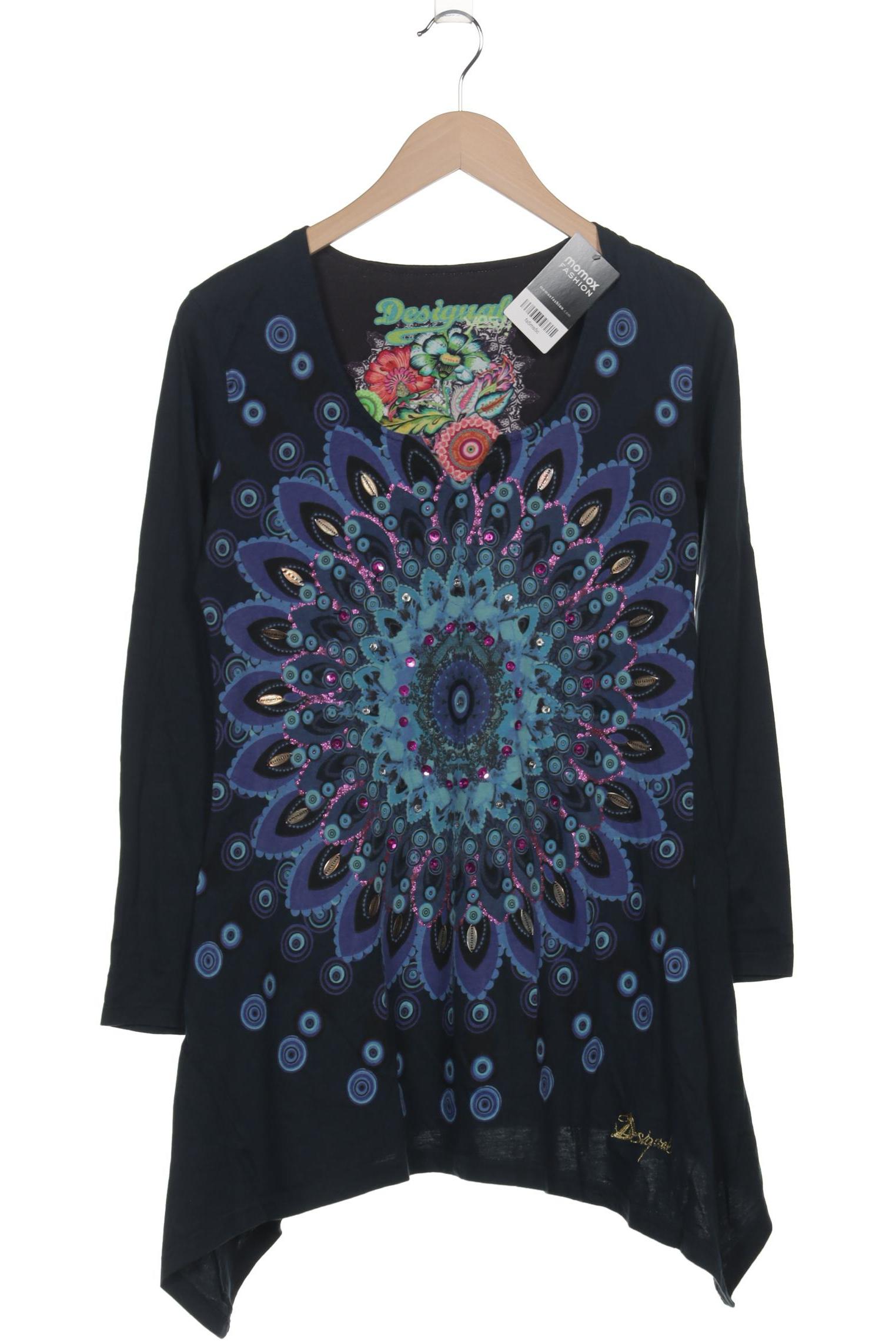 

Desigual Damen Langarmshirt, marineblau, Gr. 42