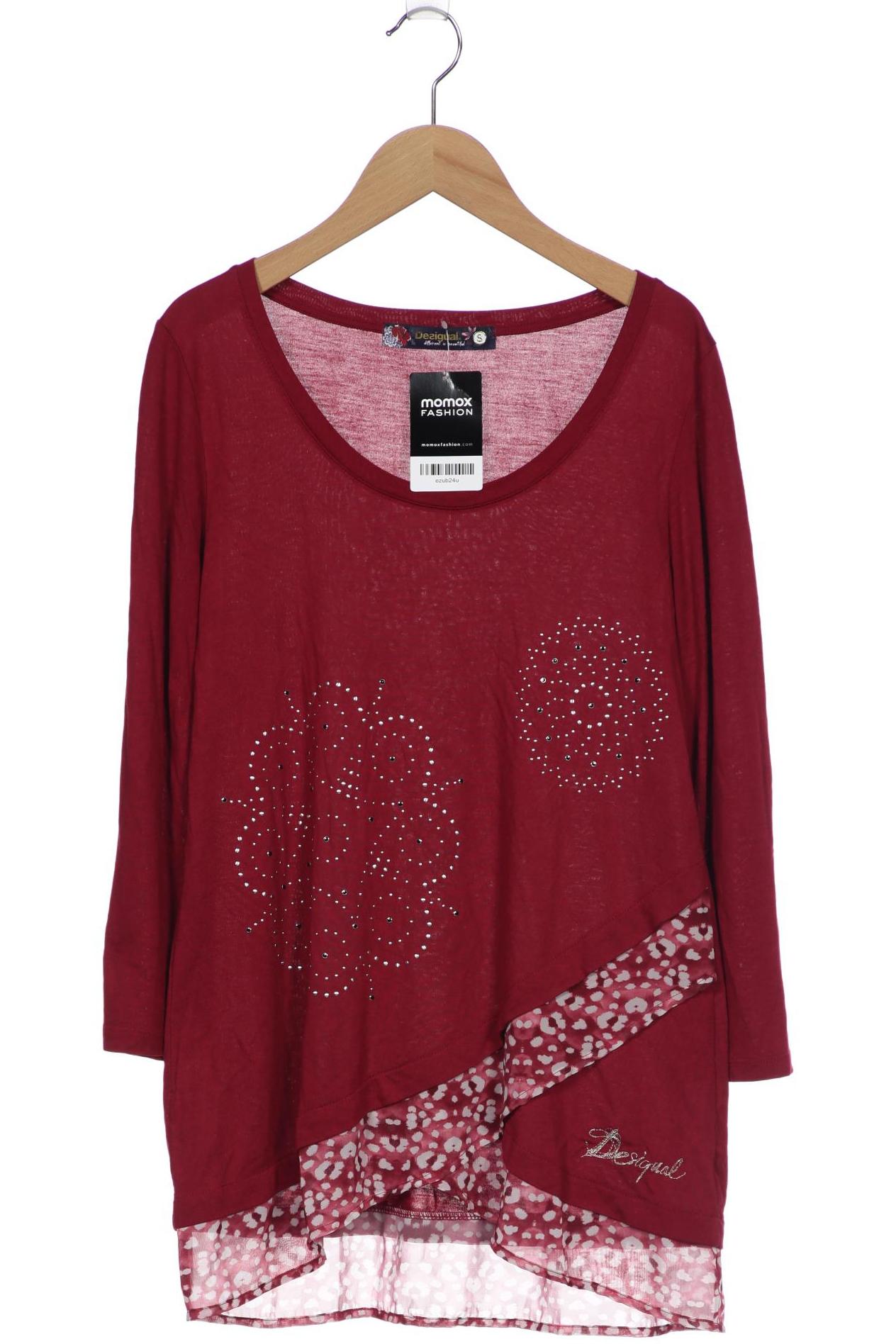 

Desigual Damen Langarmshirt, bordeaux, Gr. 36