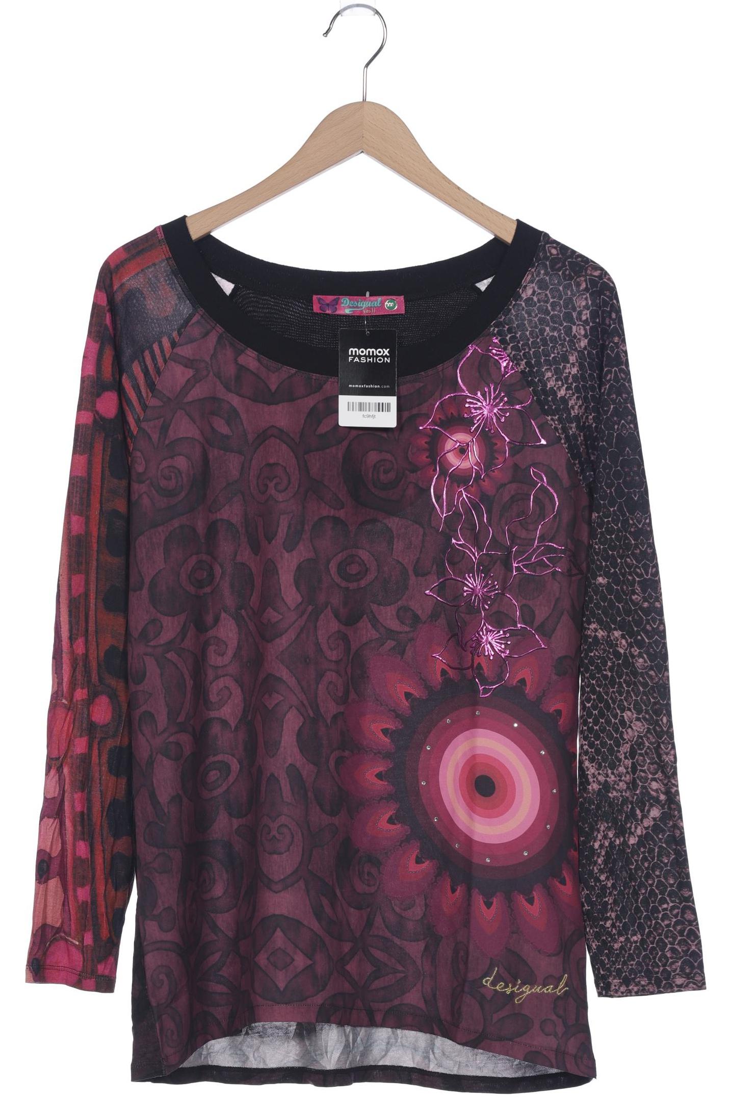 

Desigual Damen Langarmshirt, bordeaux, Gr. 46
