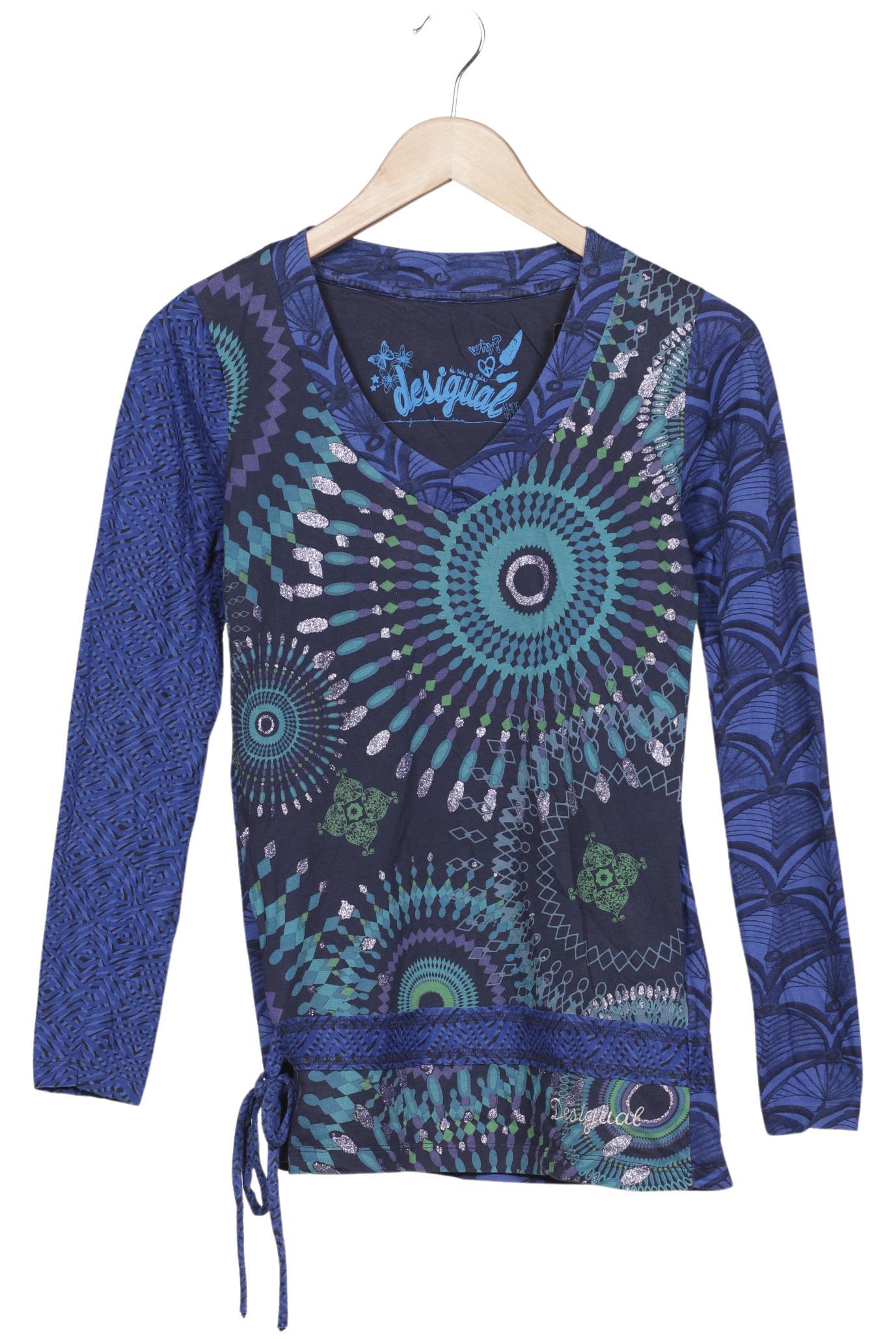 

Desigual Damen Langarmshirt, marineblau, Gr. 36