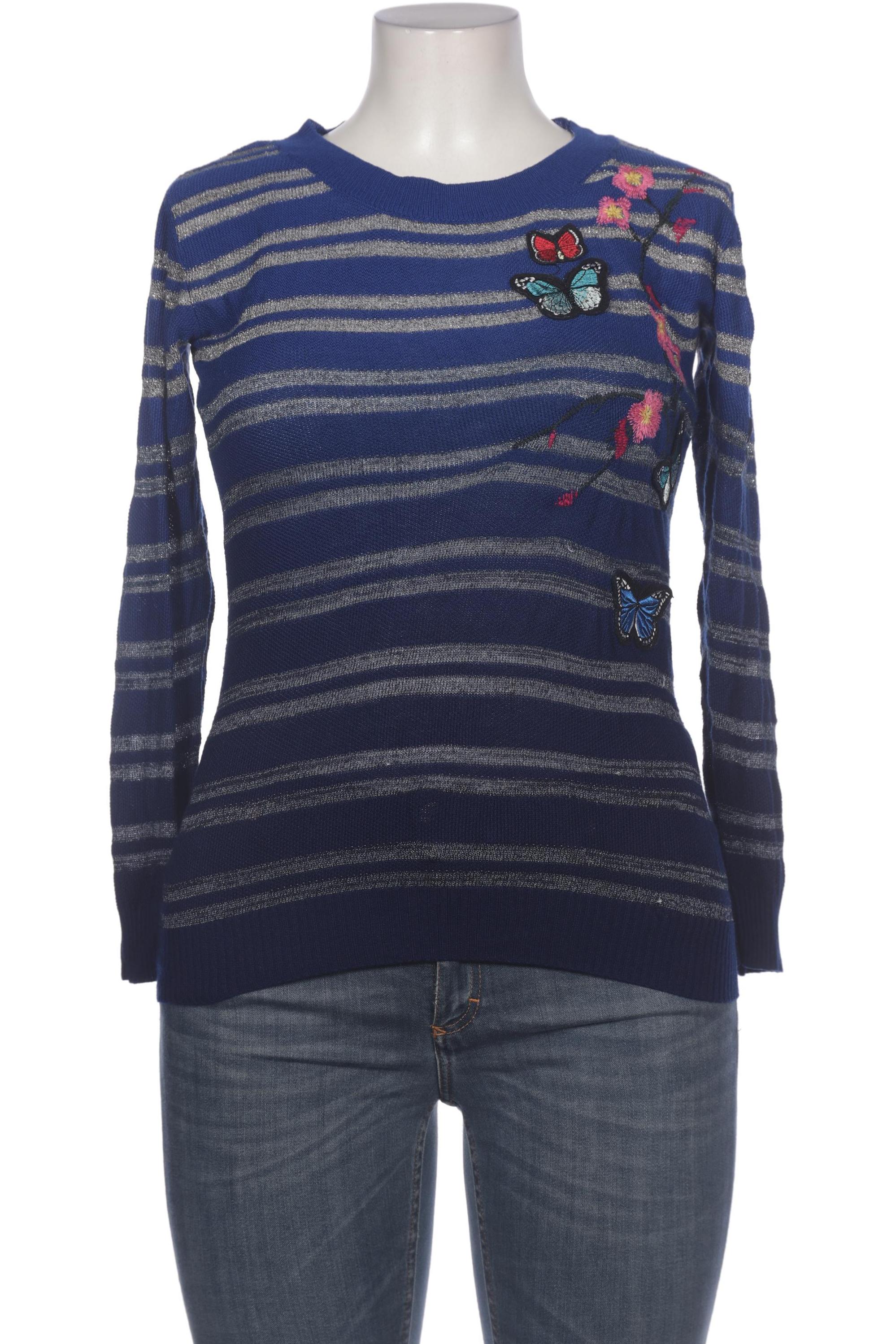 

Desigual Damen Langarmshirt, blau, Gr. 44