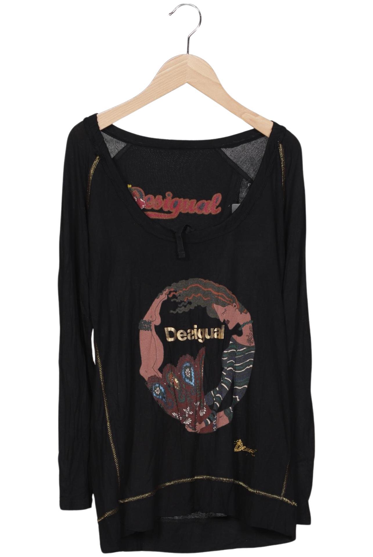

Desigual Damen Langarmshirt, schwarz, Gr. 42