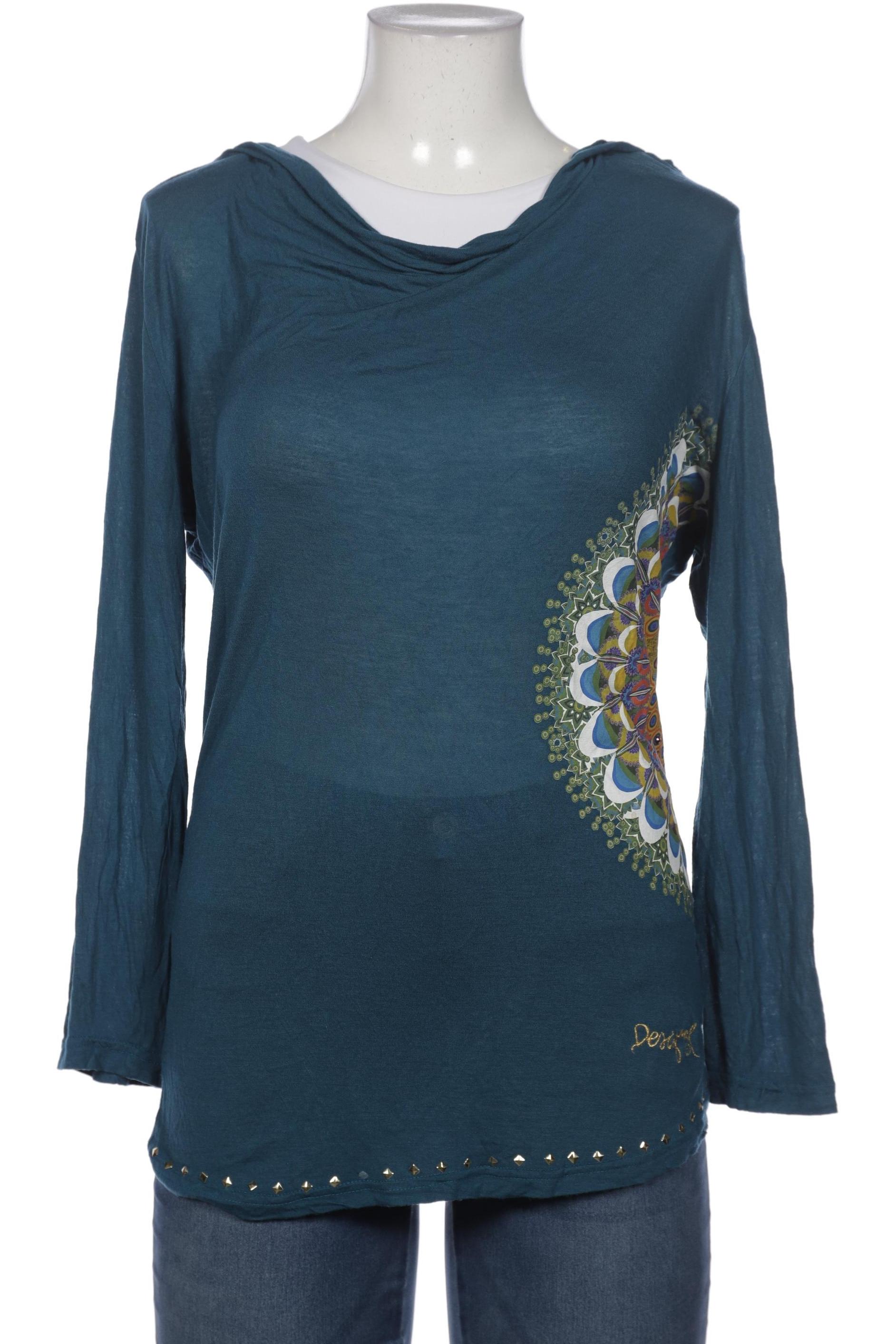 

Desigual Damen Langarmshirt, blau, Gr. 38