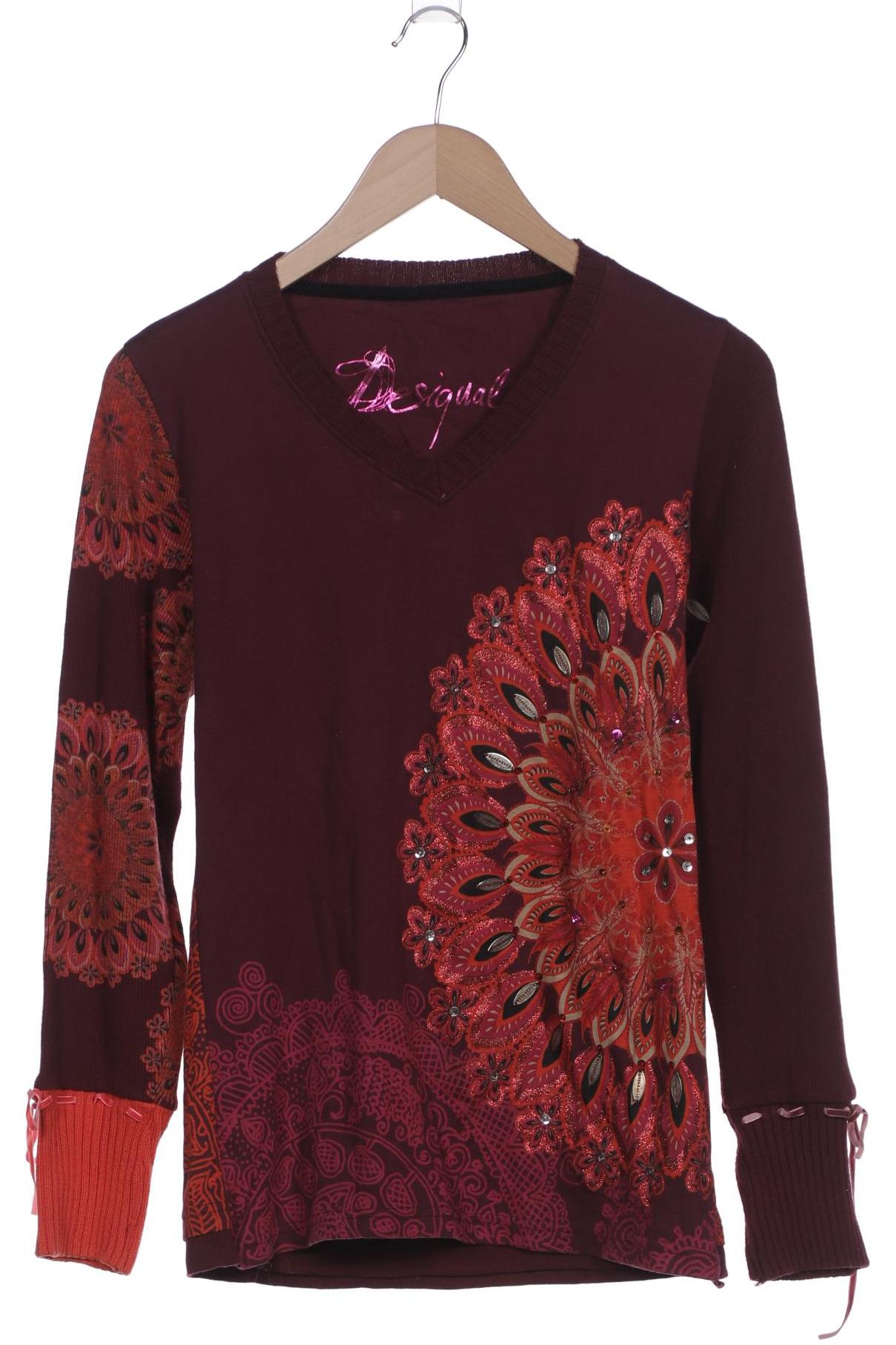 

Desigual Damen Langarmshirt, bordeaux, Gr. 44