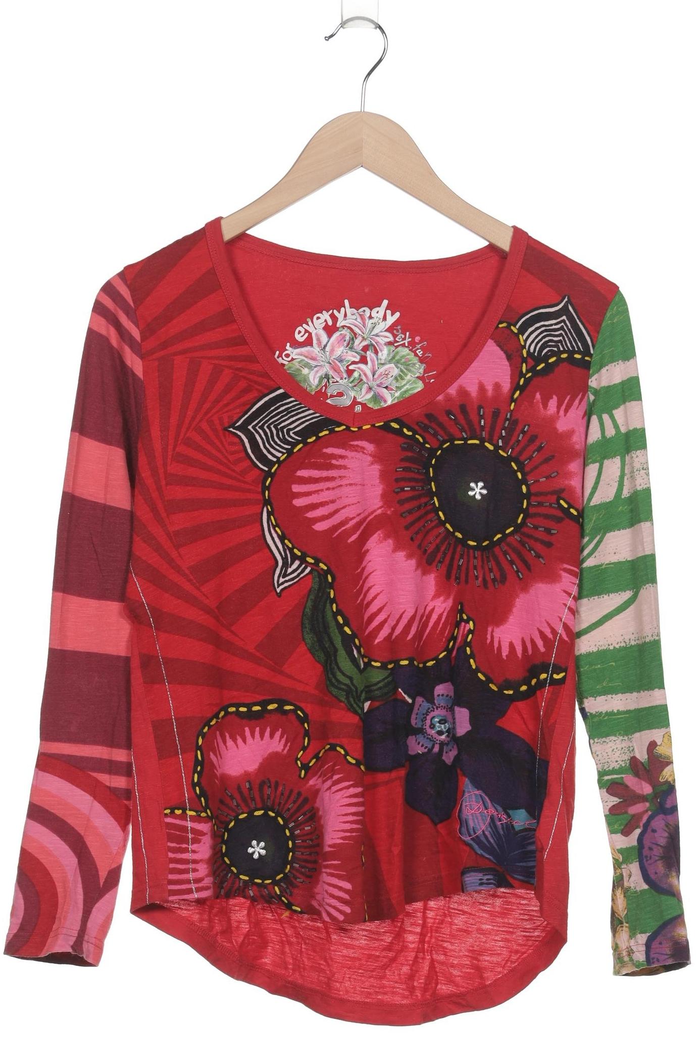 

Desigual Damen Langarmshirt, rot, Gr. 42