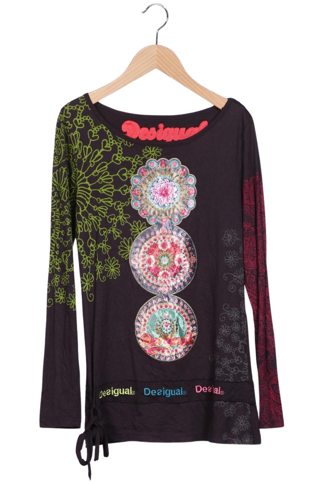 

Desigual Damen Langarmshirt, mehrfarbig, Gr. 36