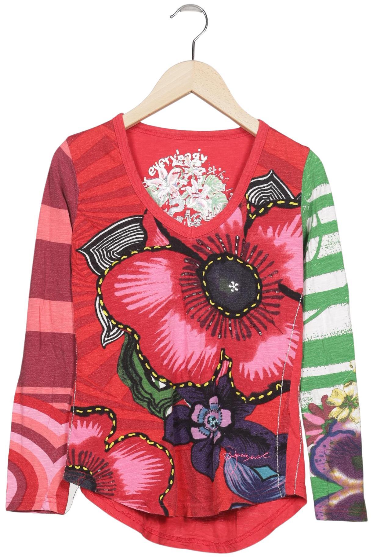 

Desigual Damen Langarmshirt, rot, Gr. 34