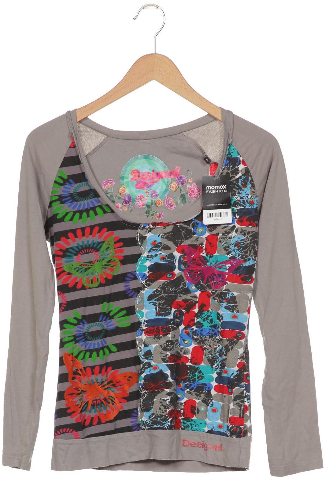

Desigual Damen Langarmshirt, grau, Gr. 38