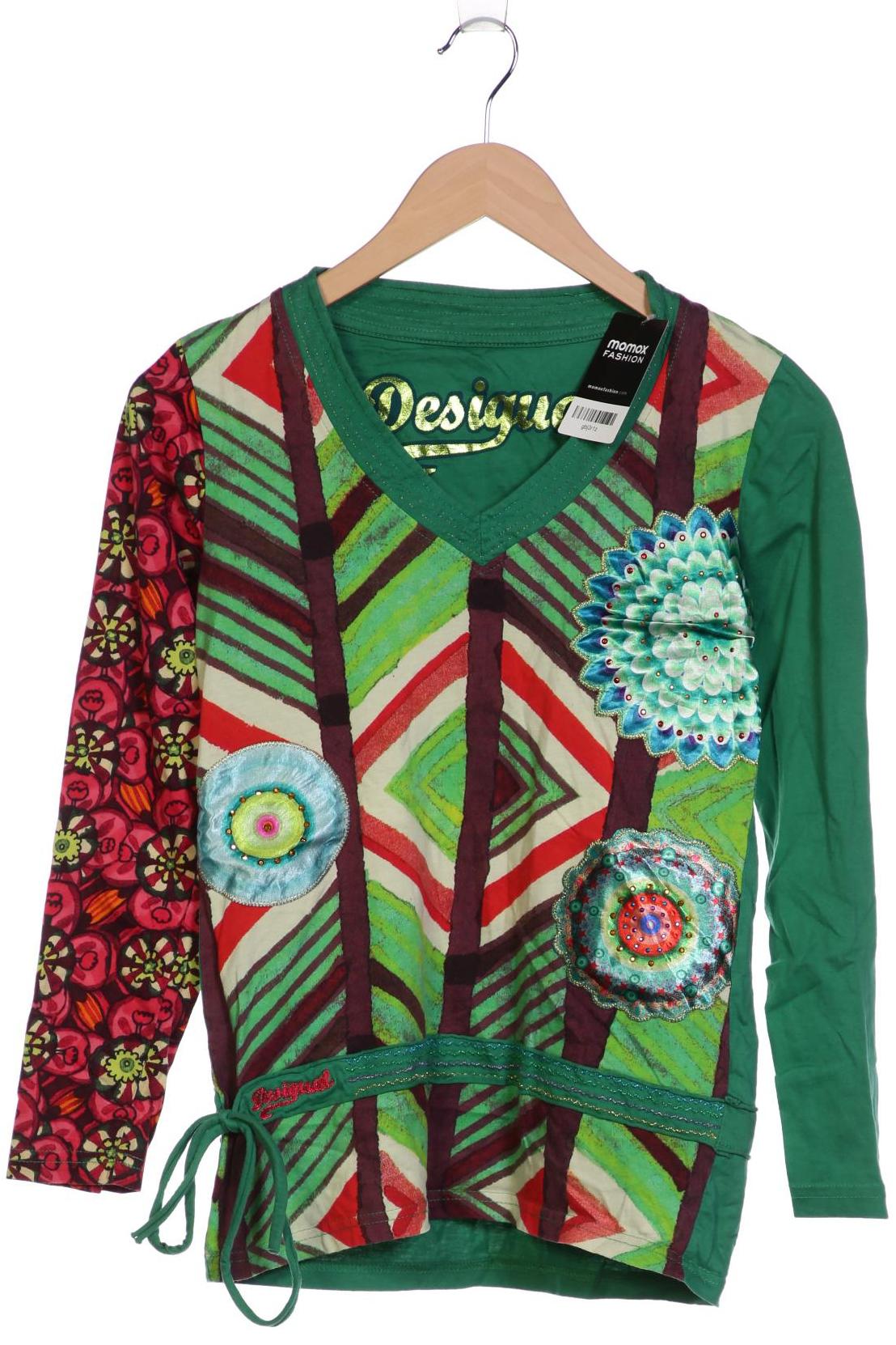 

Desigual Damen Langarmshirt, grün, Gr. 36