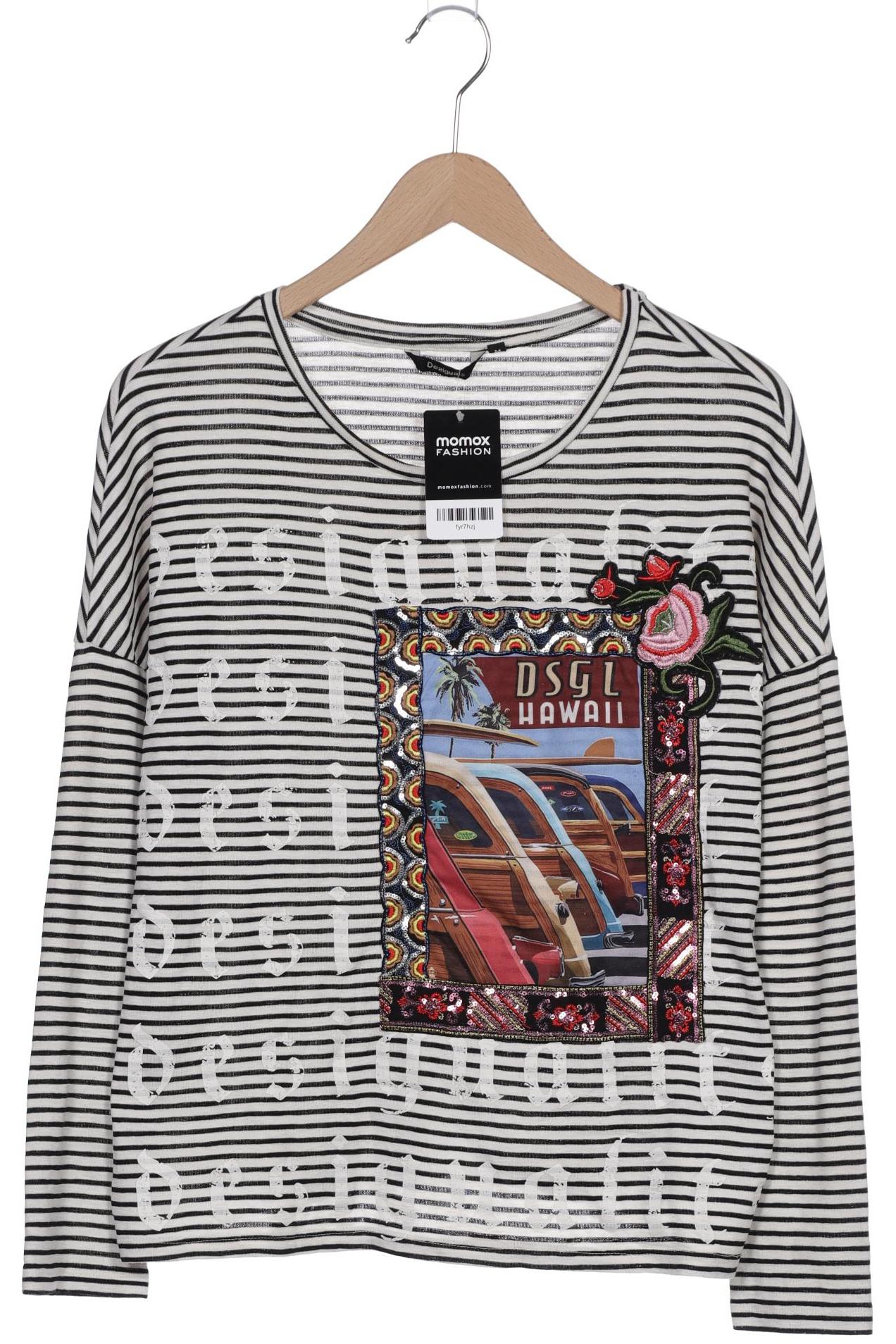 

Desigual Damen Langarmshirt, weiß, Gr. 38